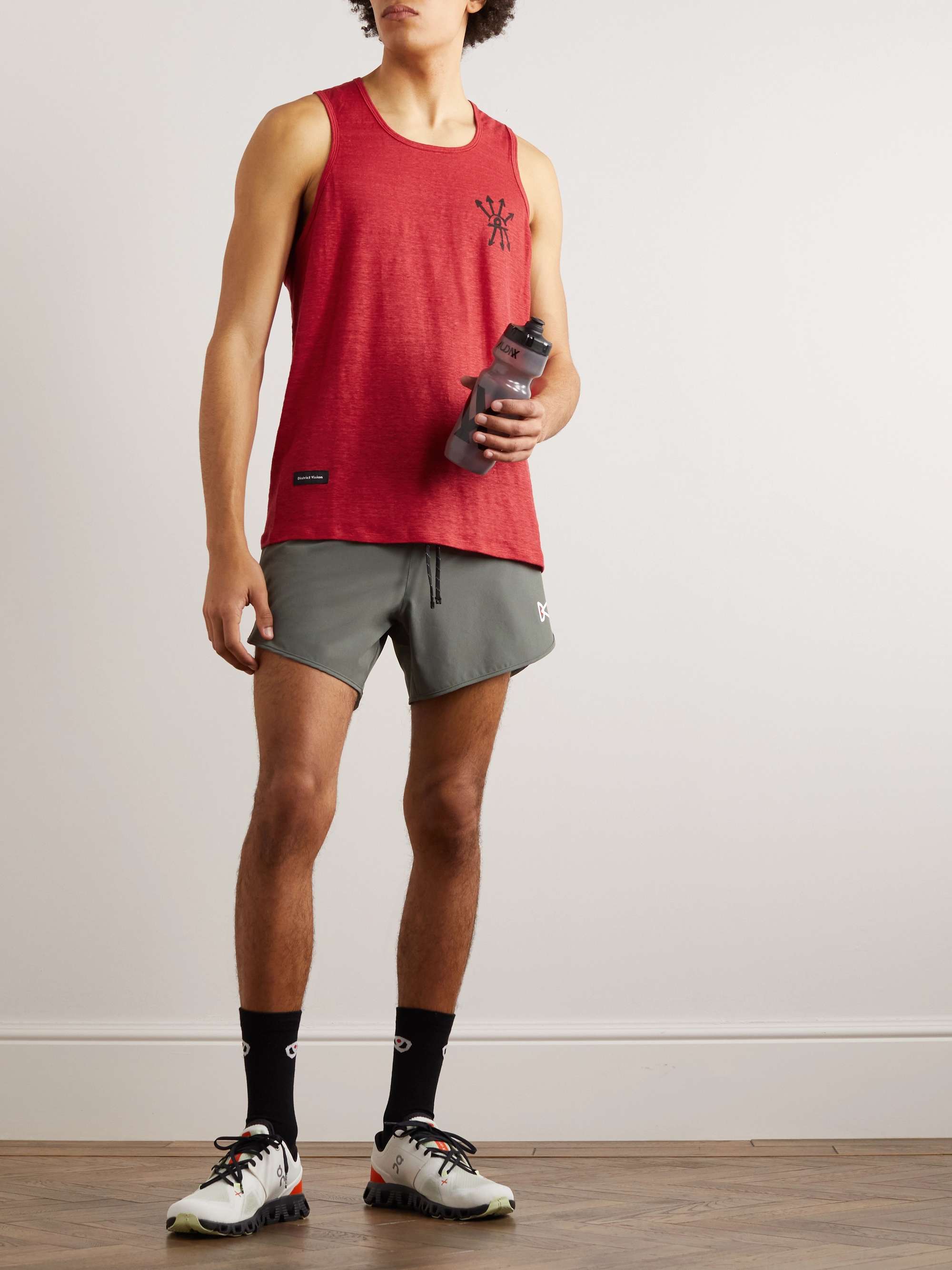 DISTRICT VISION Sukha Printed Hemp-Jersey Tank Top