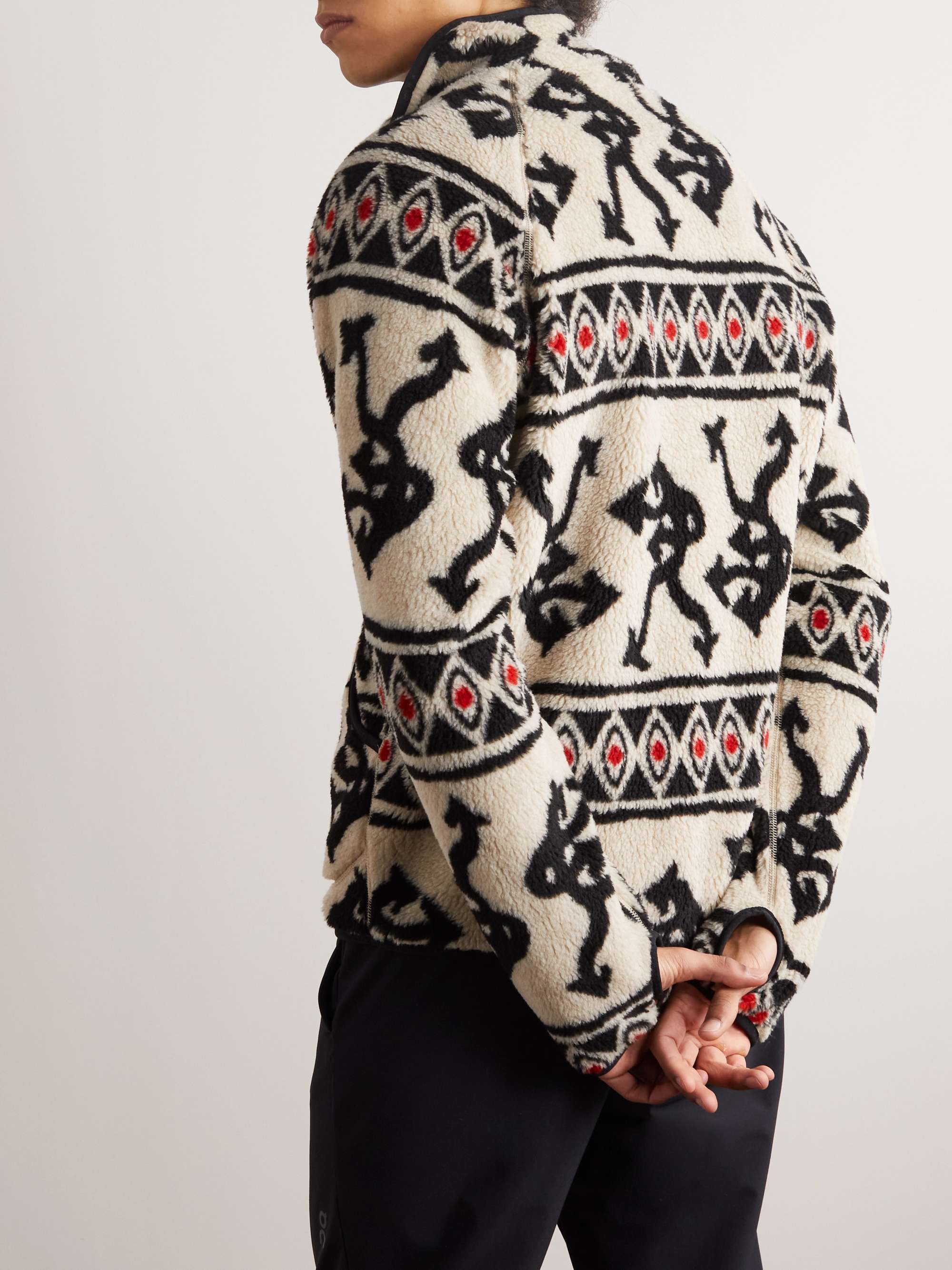 DISTRICT VISION Greg Cabin Printed Fleece Jacket