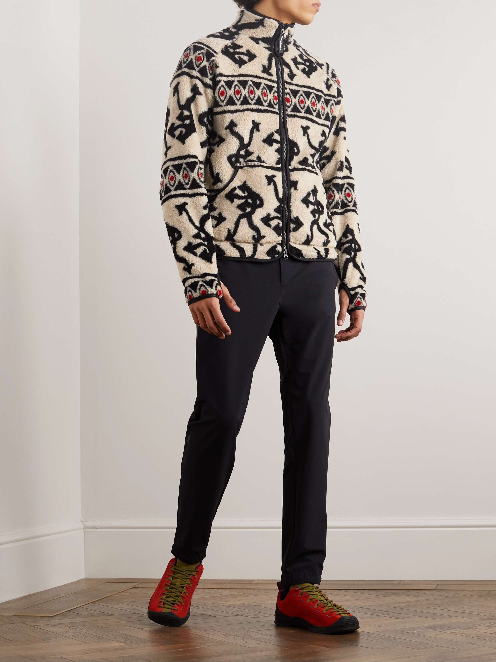 DISTRICT VISION Greg Cabin Printed Fleece Jacket