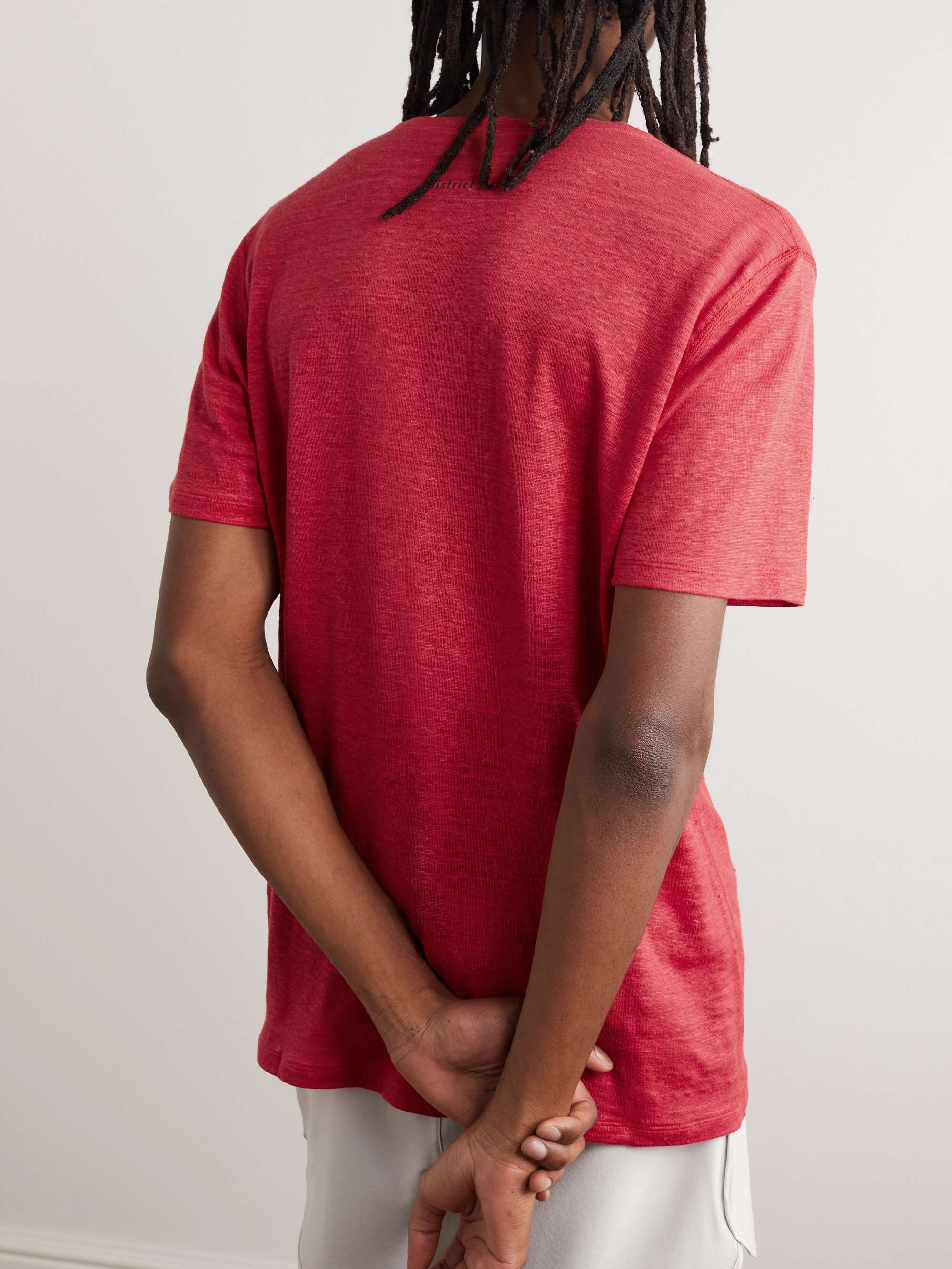 DISTRICT VISION Logo-Print Hemp Running T-Shirt