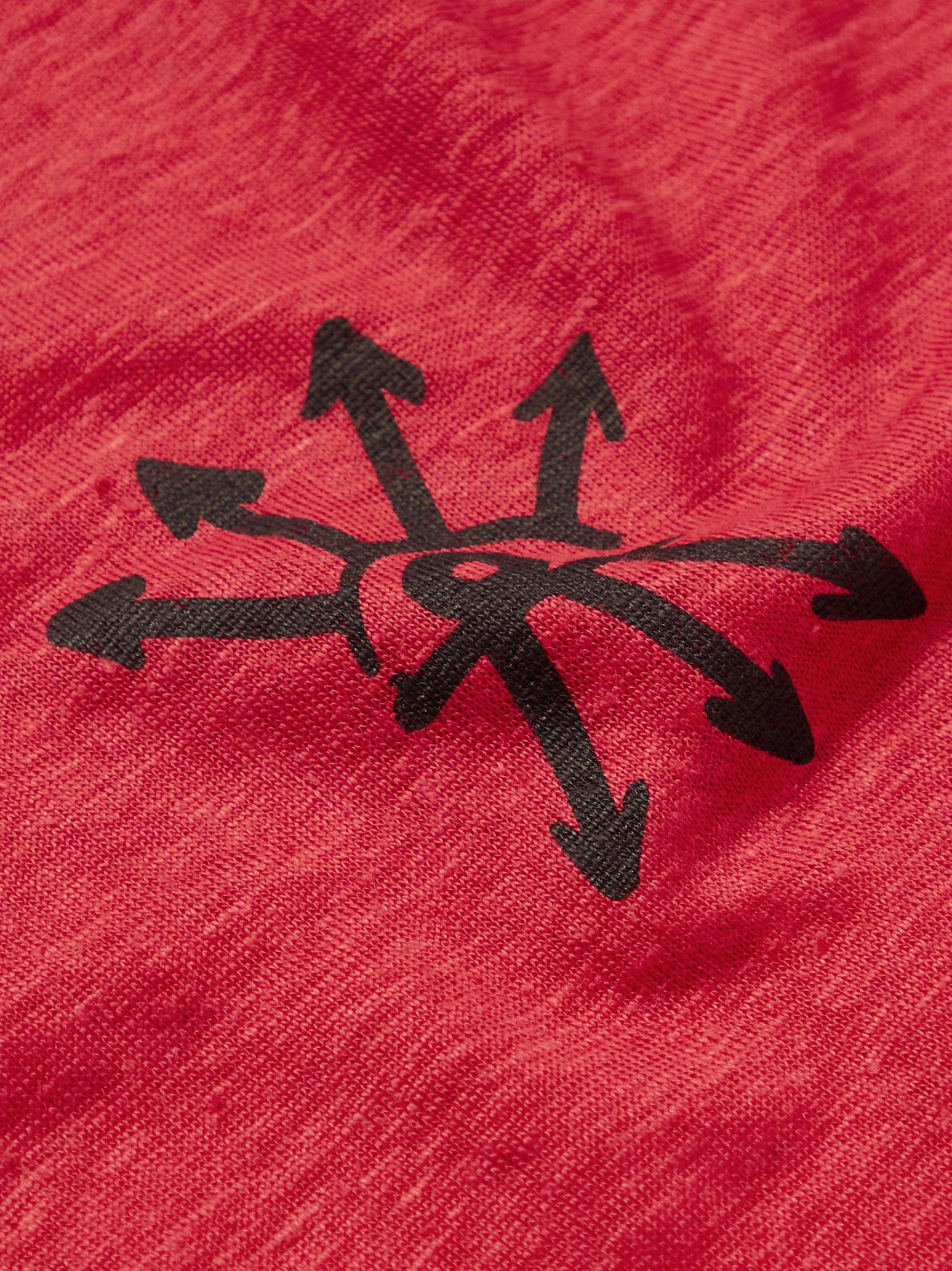 DISTRICT VISION Logo-Print Hemp Running T-Shirt