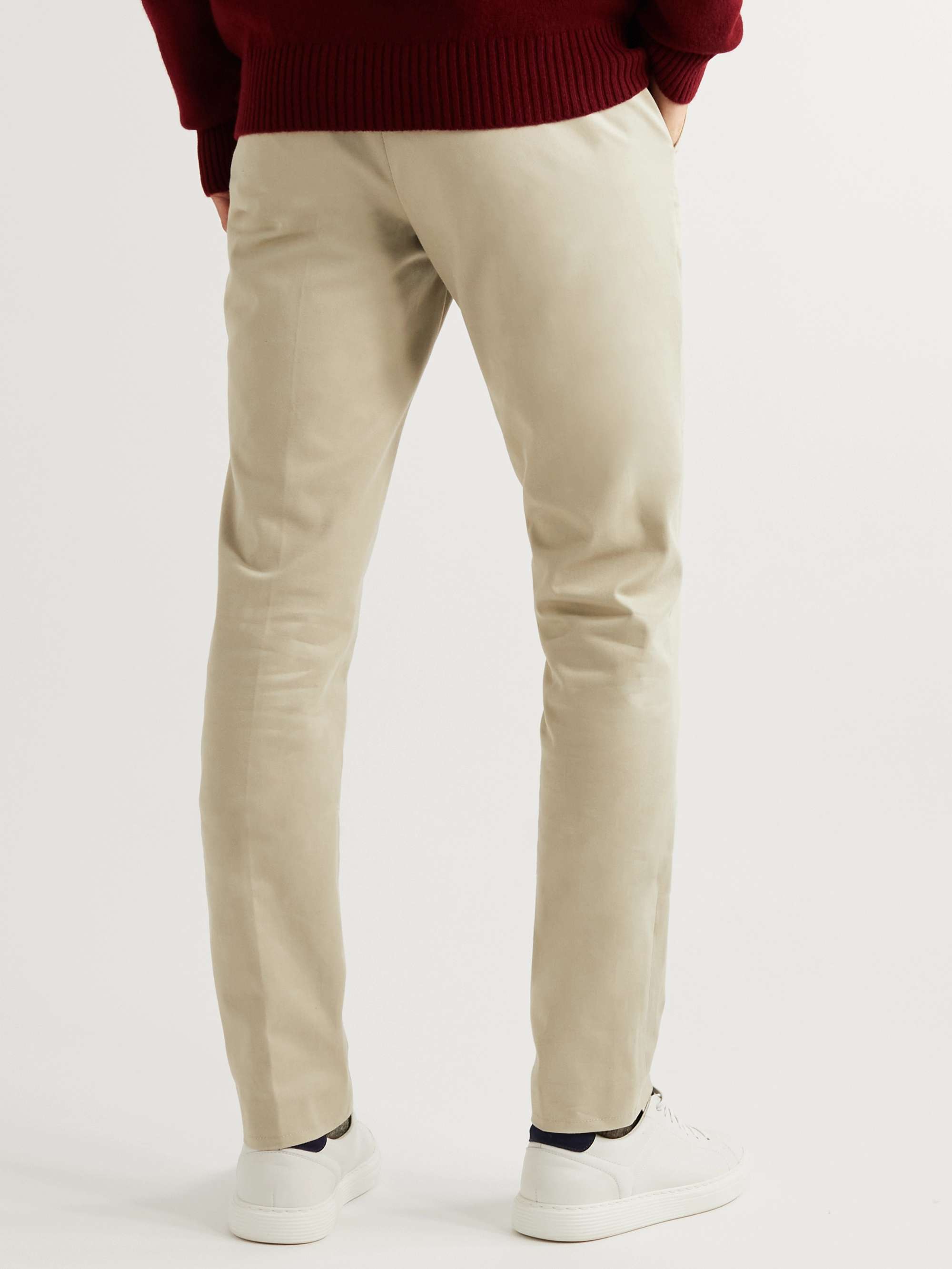 PURDEY Straight-Leg Stretch-Cotton Twill Chinos