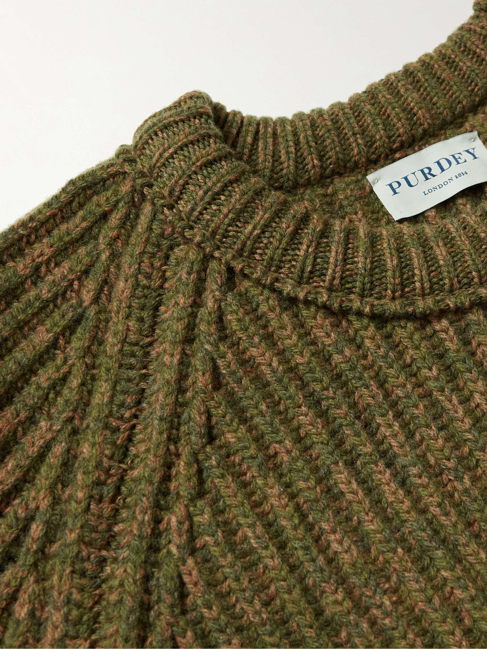 PURDEY Comfort Ribbed Wool Sweater