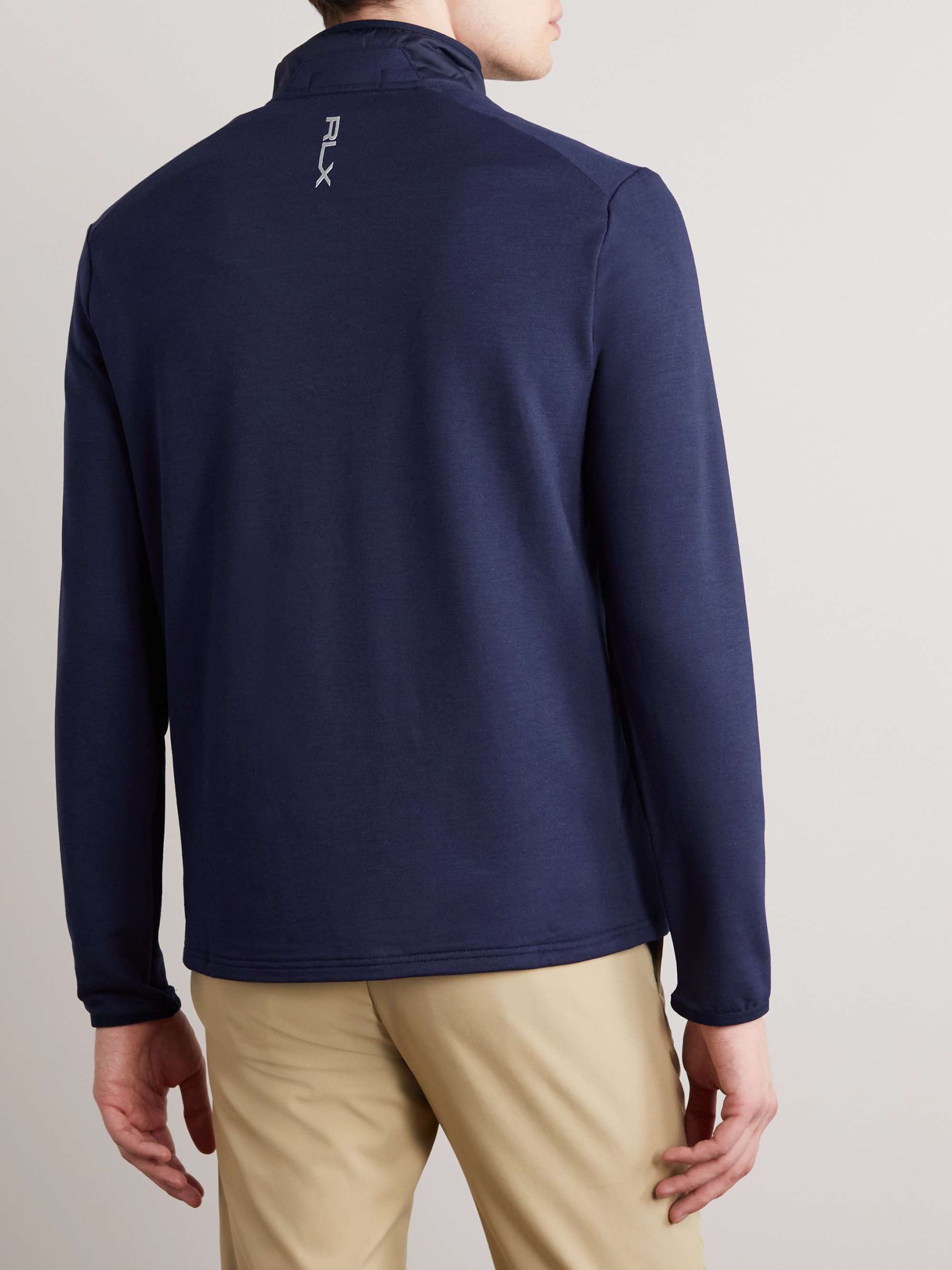RLX RALPH LAUREN Slim-Fit Logo-Print Quilted Shell and Stretch-Jersey Jacket