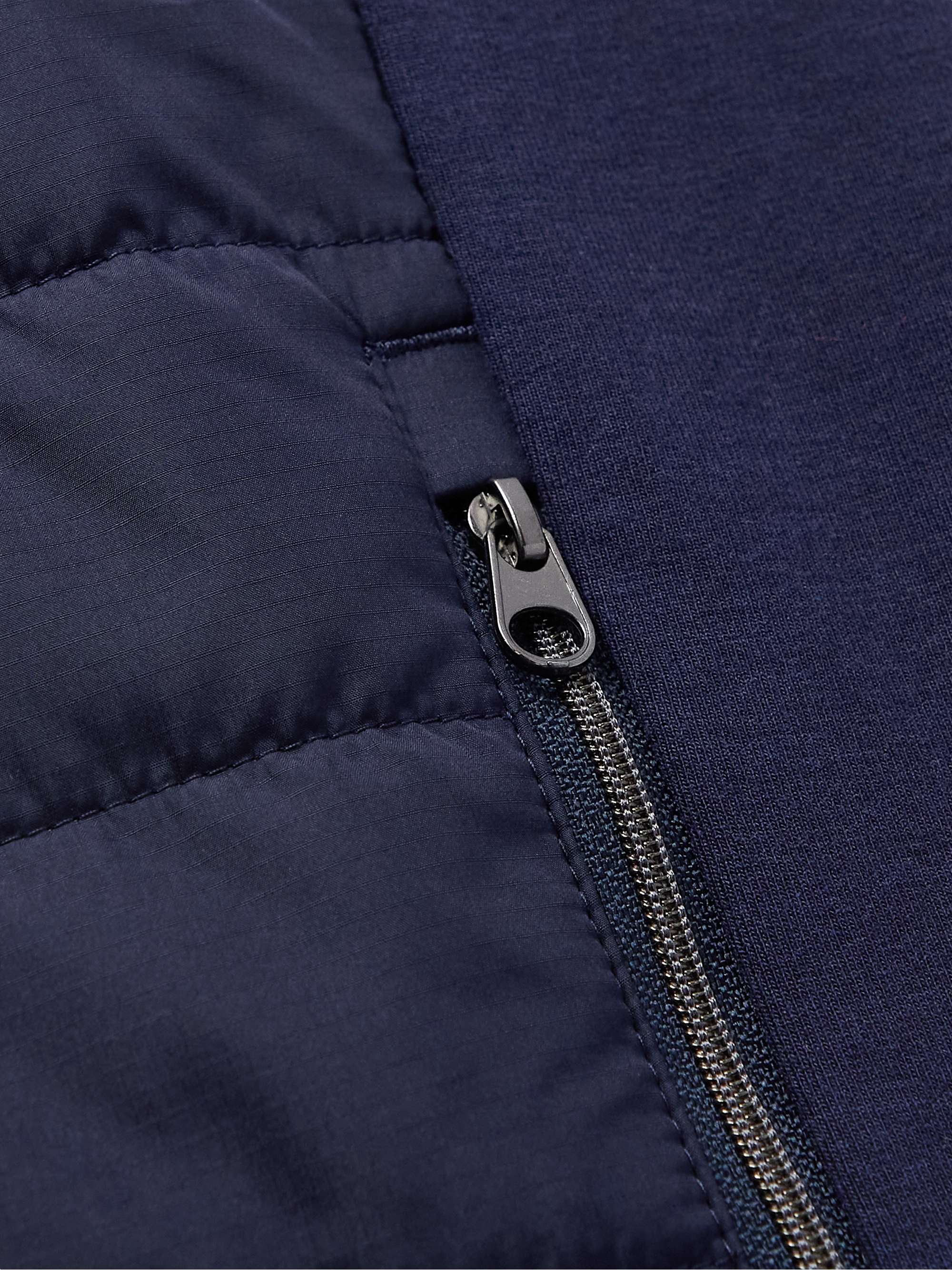 RLX RALPH LAUREN Slim-Fit Logo-Print Quilted Shell and Stretch-Jersey Jacket