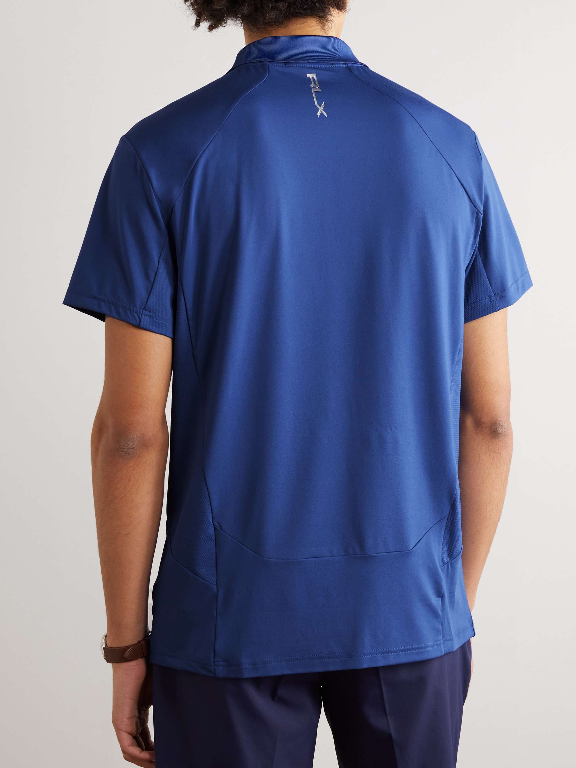 RLX RALPH LAUREN Logo-Print Stretch-Jersey Polo Shirt