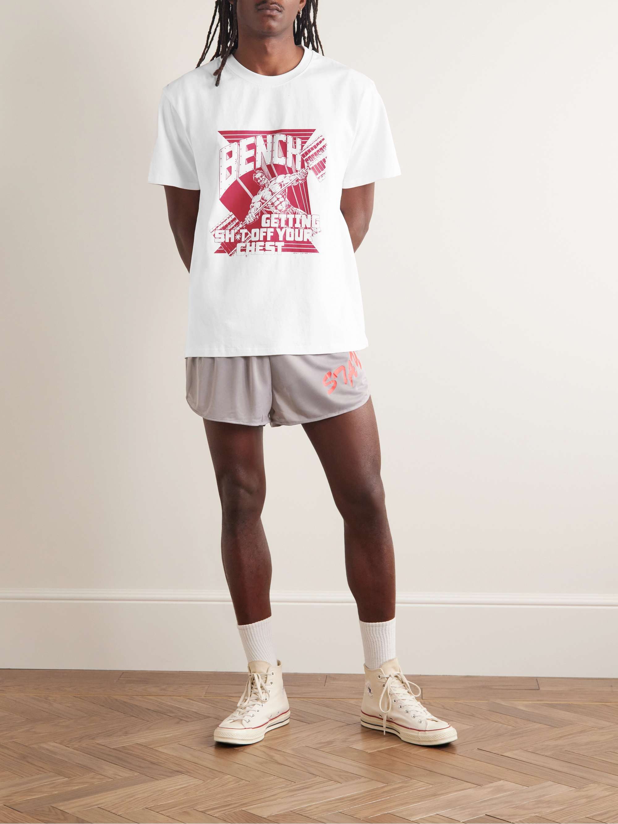 Y,IWO Big Three Printed Cotton-Jersey T-Shirt