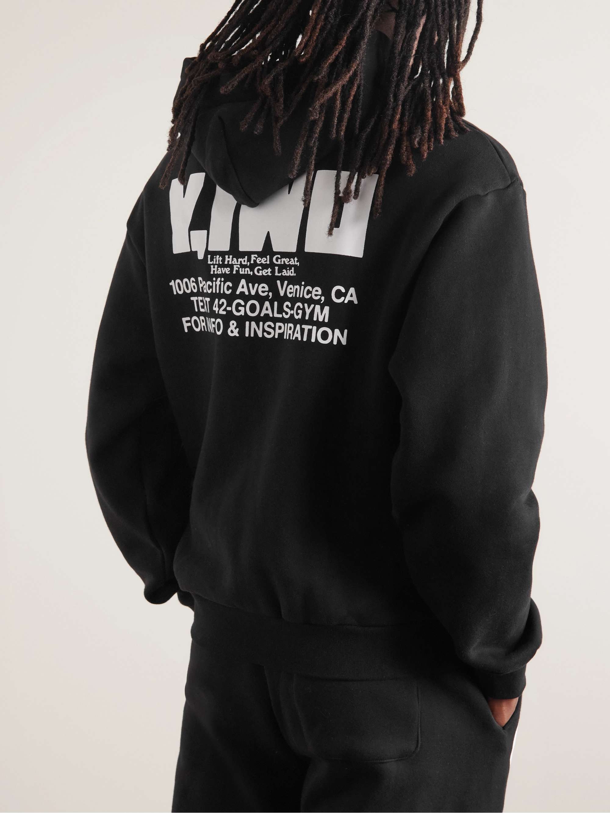 Y,IWO Logo-Print Cotton-Jersey Hoodie