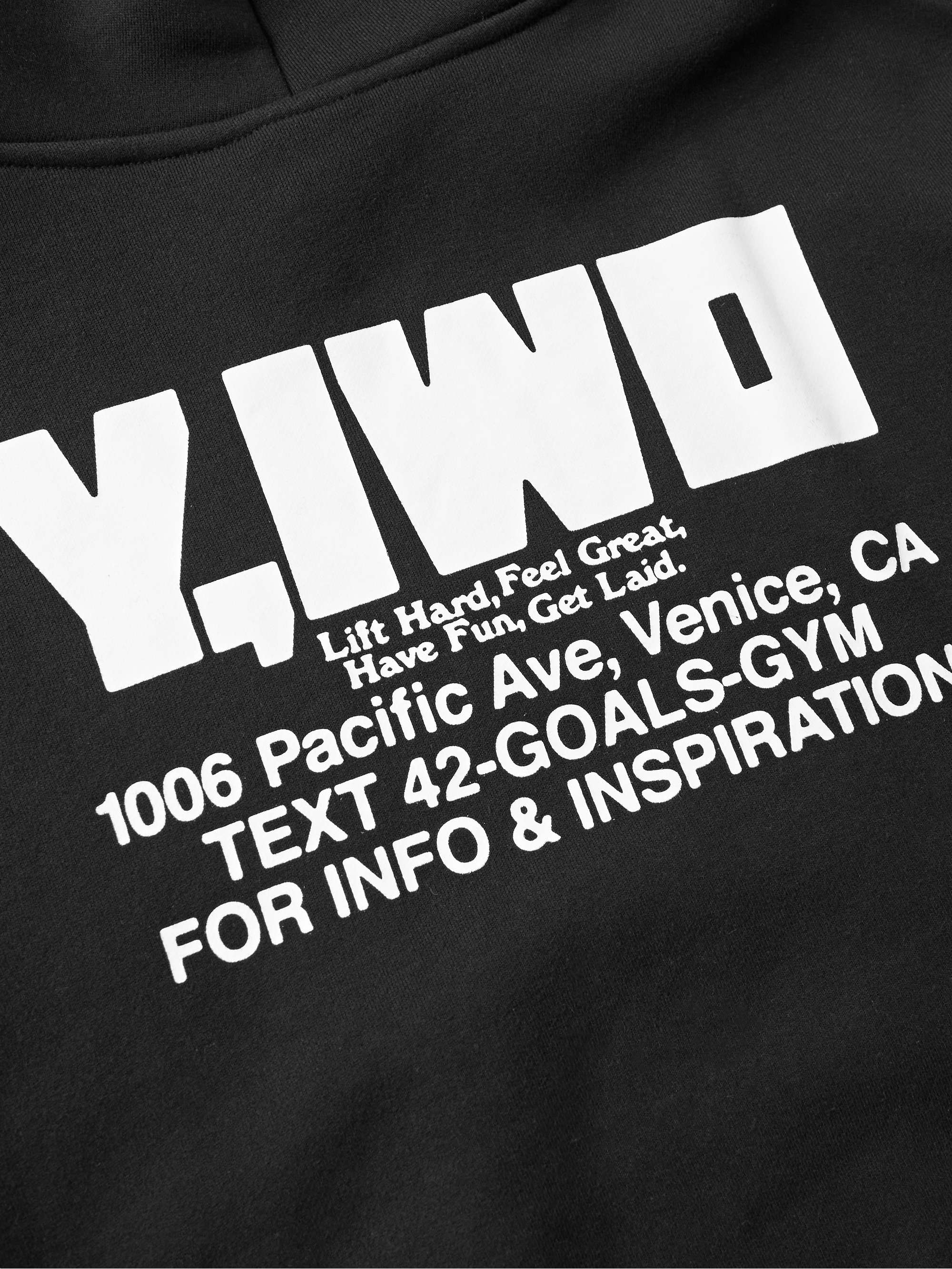 Y,IWO Logo-Print Cotton-Jersey Hoodie