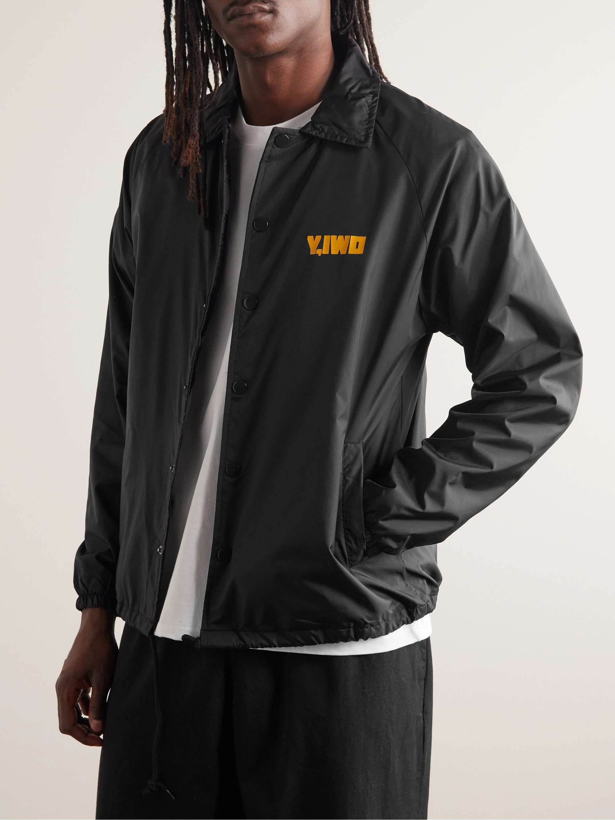 Y,IWO Logo-Print Nylon Jacket