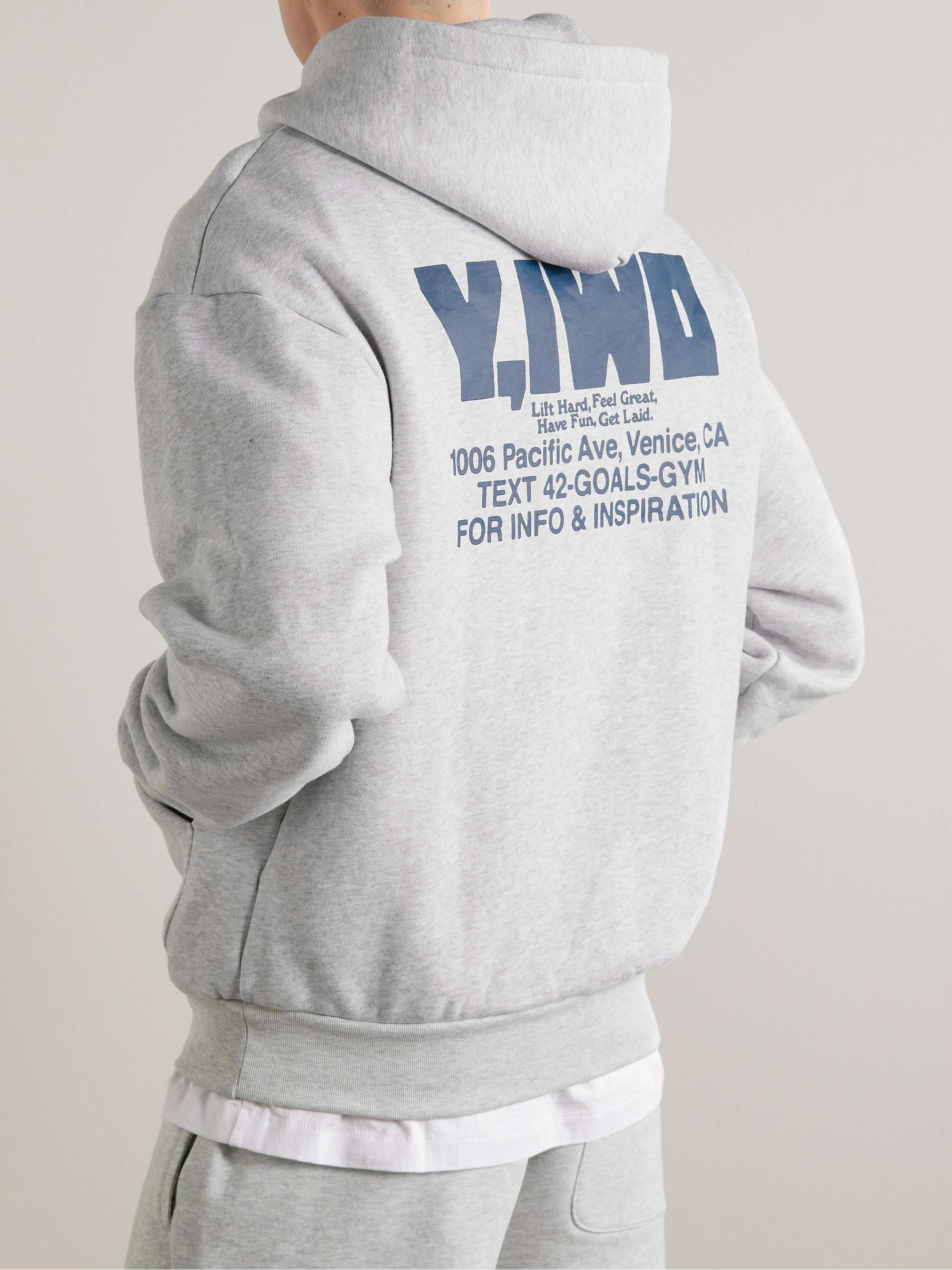 Y,IWO Logo-Print Cotton-Jersey Hoodie