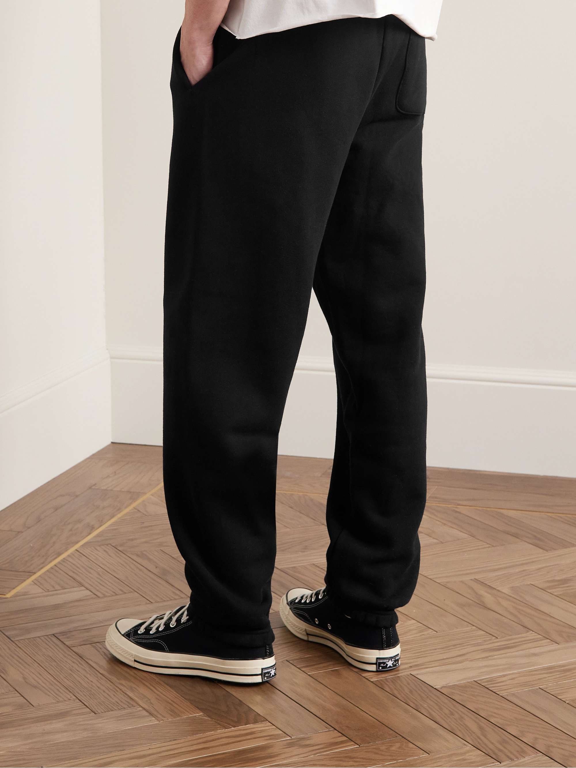 Y,IWO Tapered Logo-Print Cotton-Jersey Sweatpants