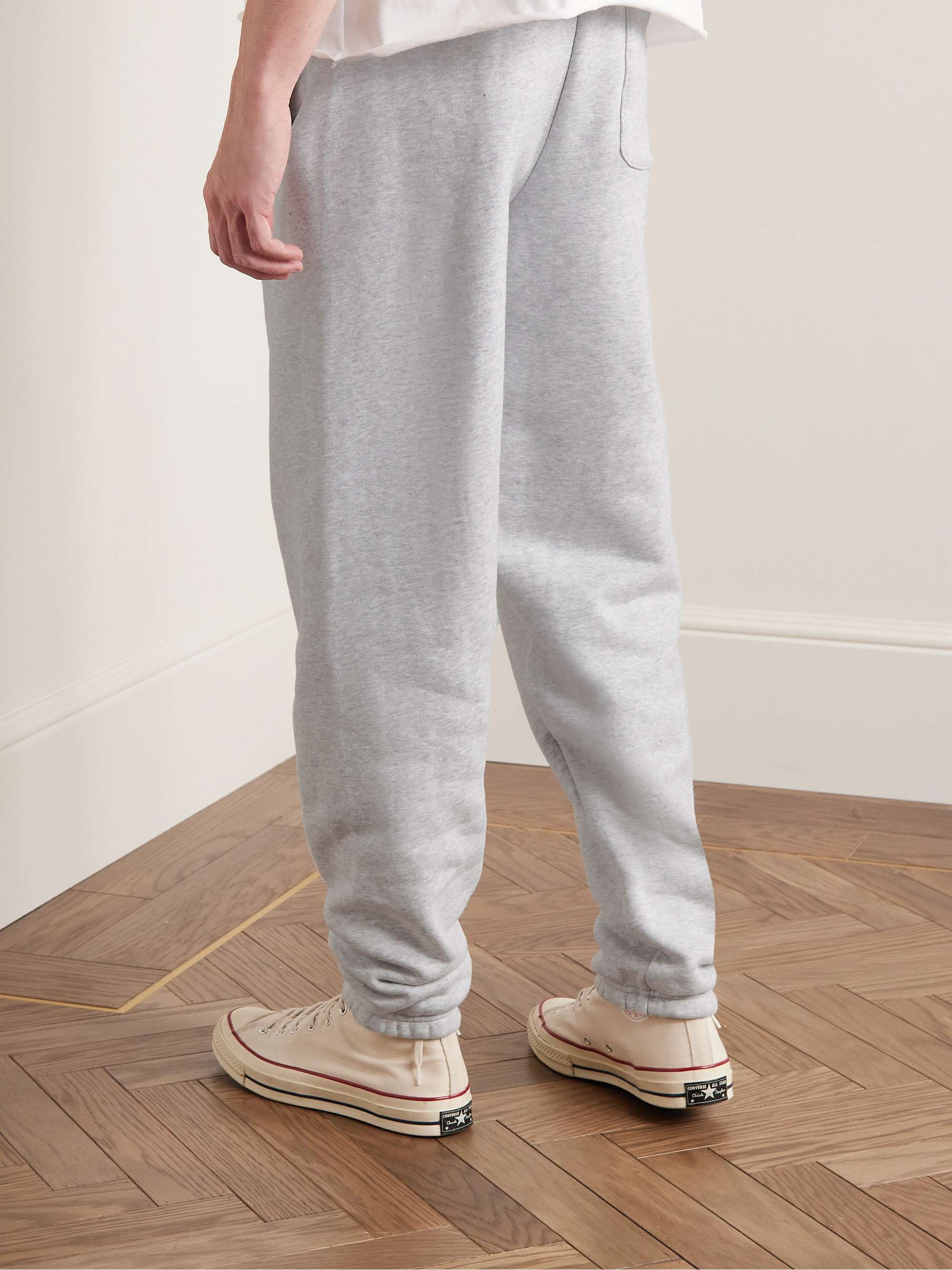Y,IWO Tapered Logo-Print Cotton-Jersey Sweatpants