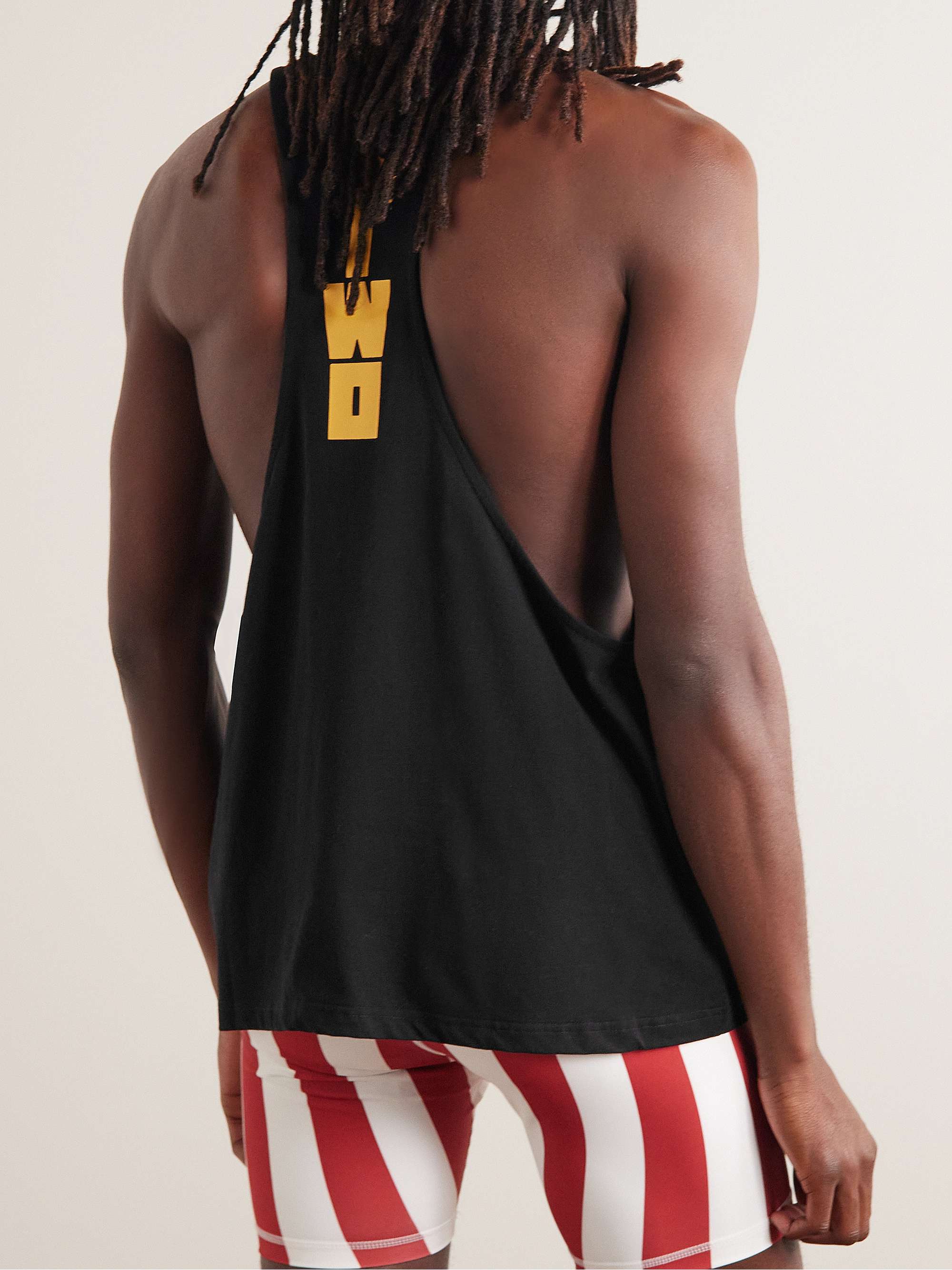 Y,IWO Printed Cotton-Jersey Tank Top