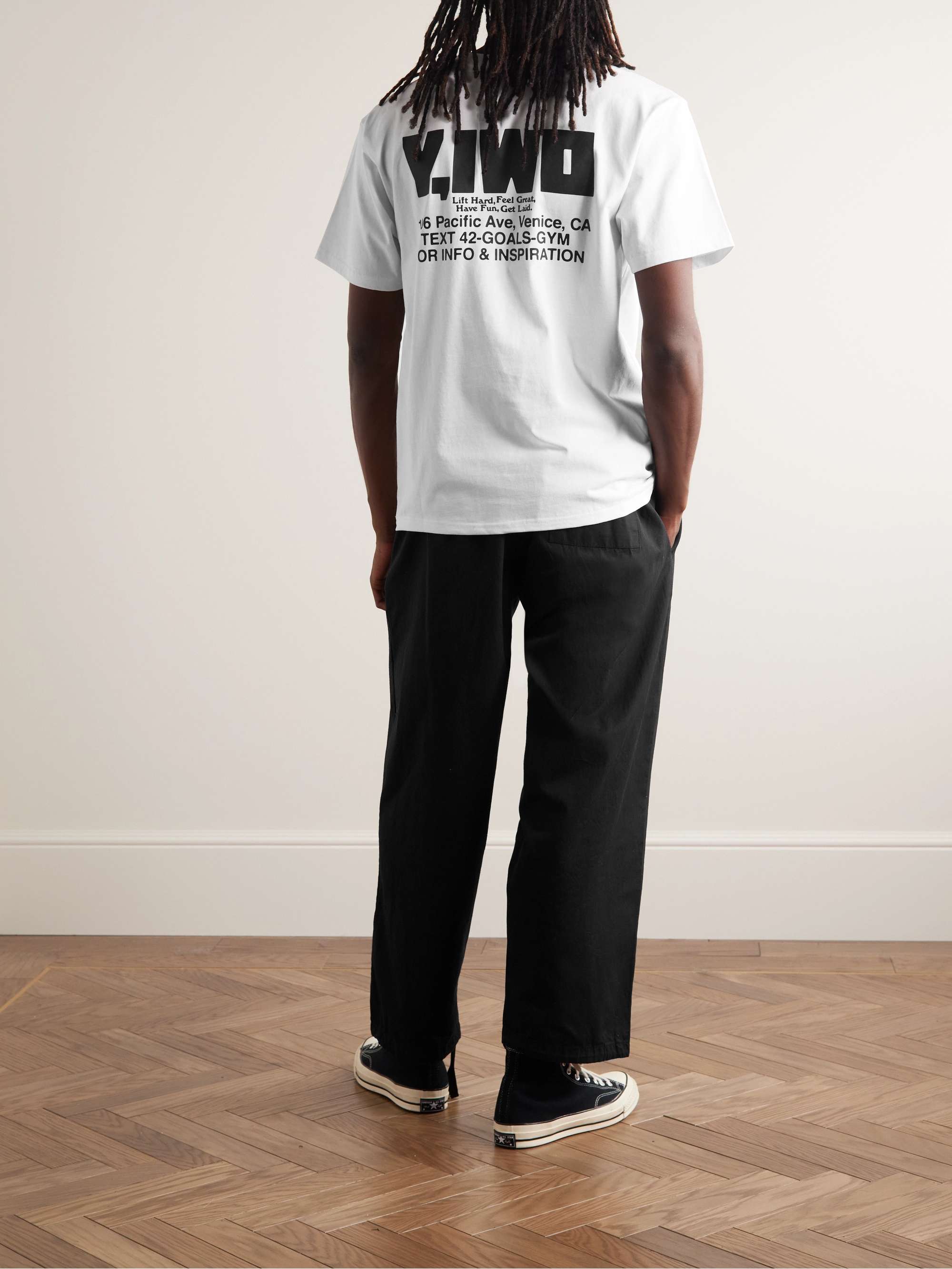 Y,IWO Logo-Print Cotton-Jersey T-Shirt