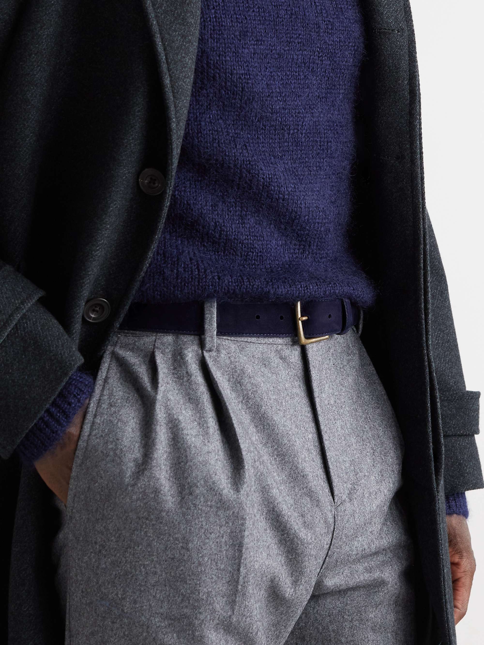 ANDERSON & SHEPPARD 3.5cm Suede Belt