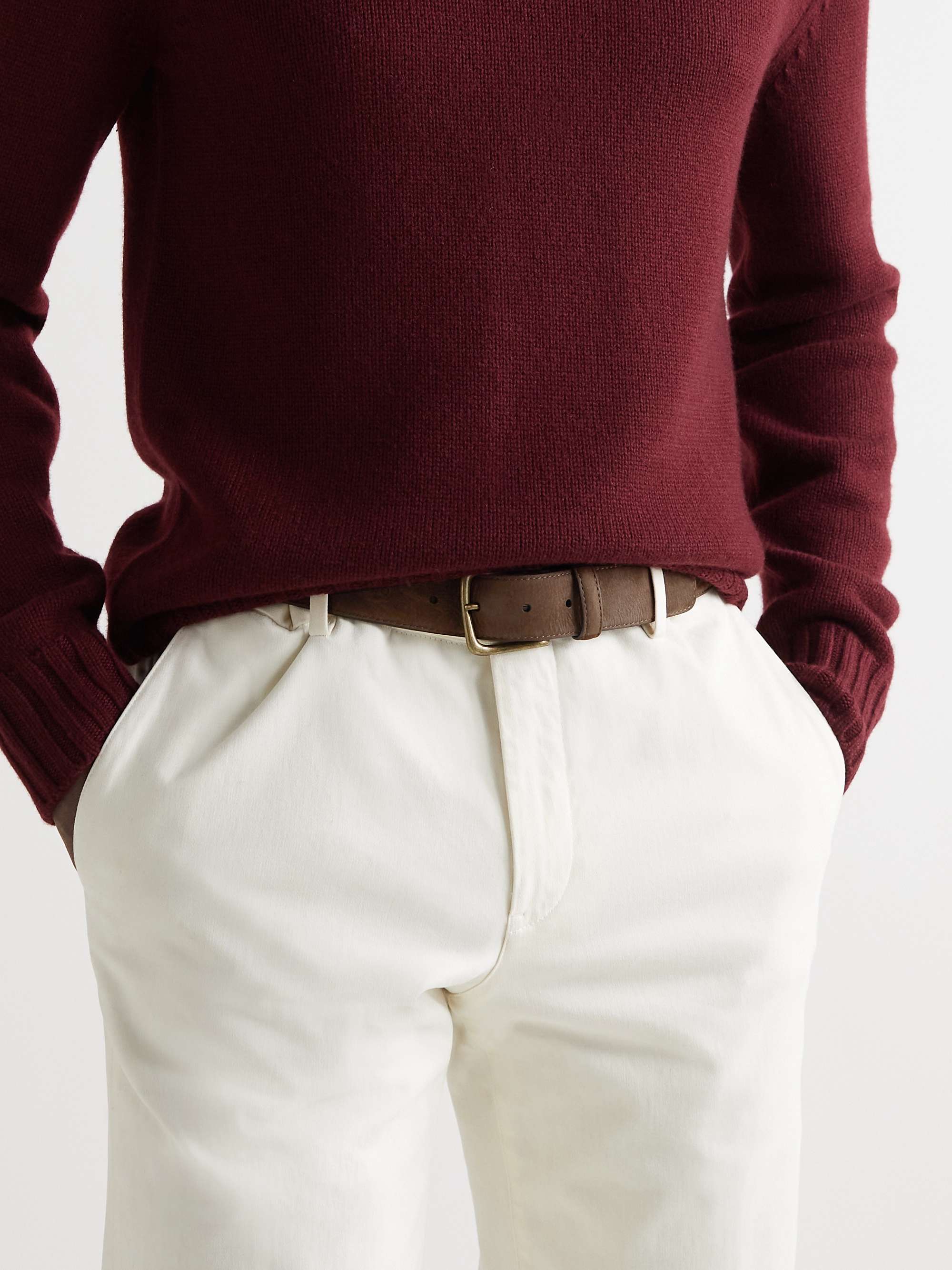 ANDERSON & SHEPPARD 3.5cm Suede Belt