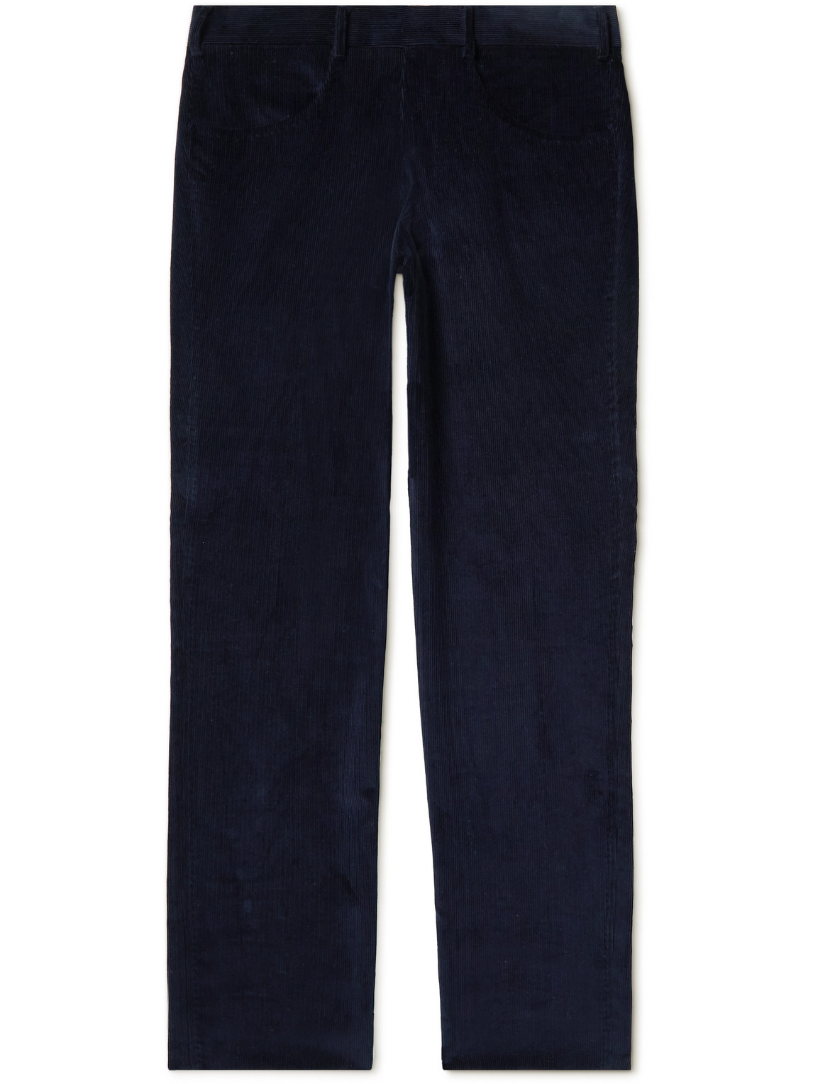 Straight-Leg Cotton-Corduroy Trousers