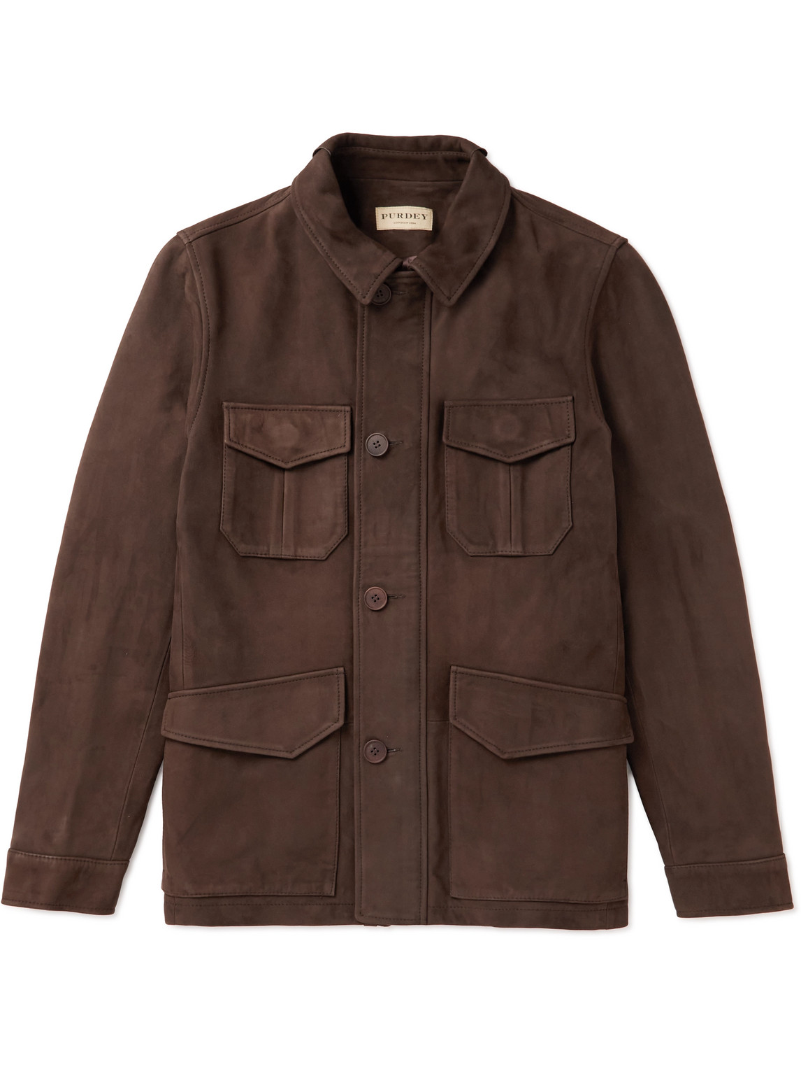 Purdey Kensington Nubuck Jacket In Brown