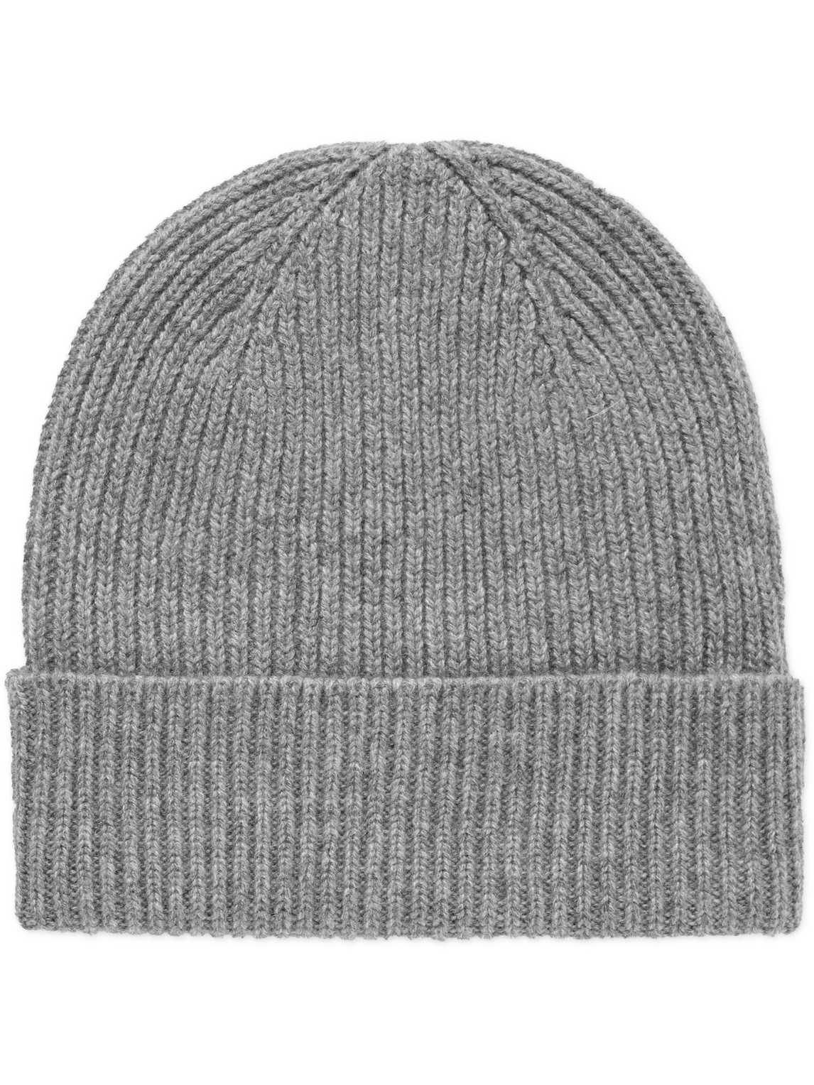 ANDERSON & SHEPPARD RIBBED CASHMERE BEANIE