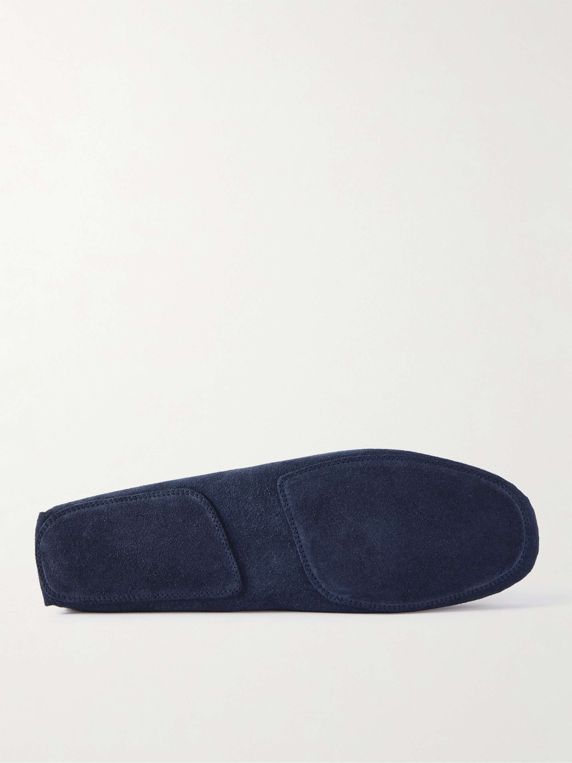 THOM SWEENEY Cashmere-Lined Suede Slippers