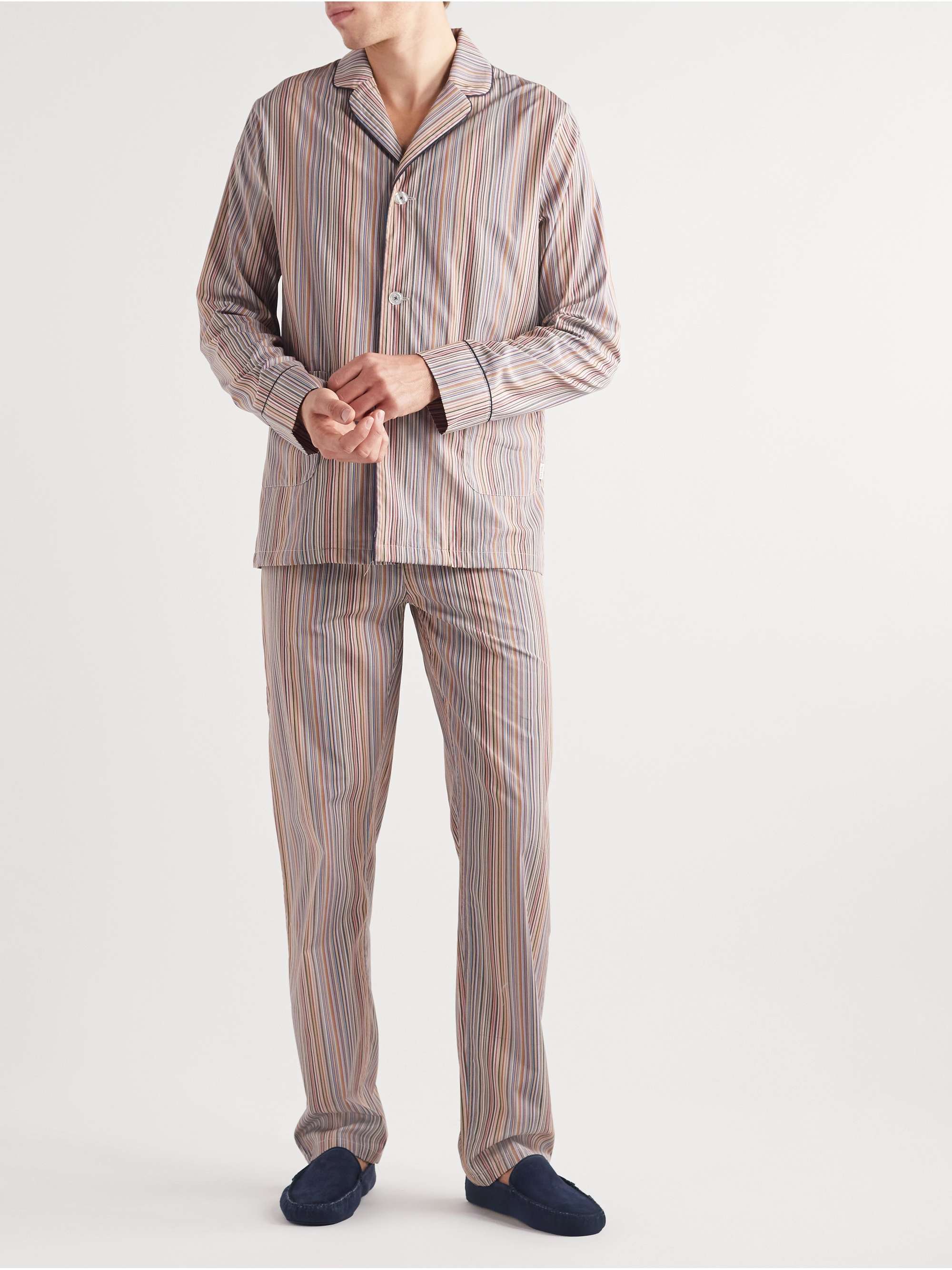 THOM SWEENEY Cashmere-Lined Suede Slippers