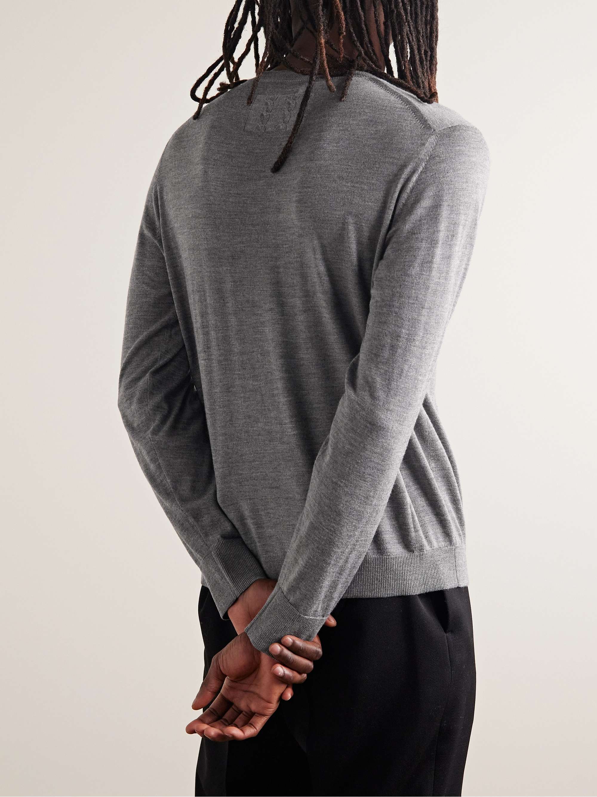 NILI LOTAN Cory Slim-Fit Wool and Silk-Blend Sweater