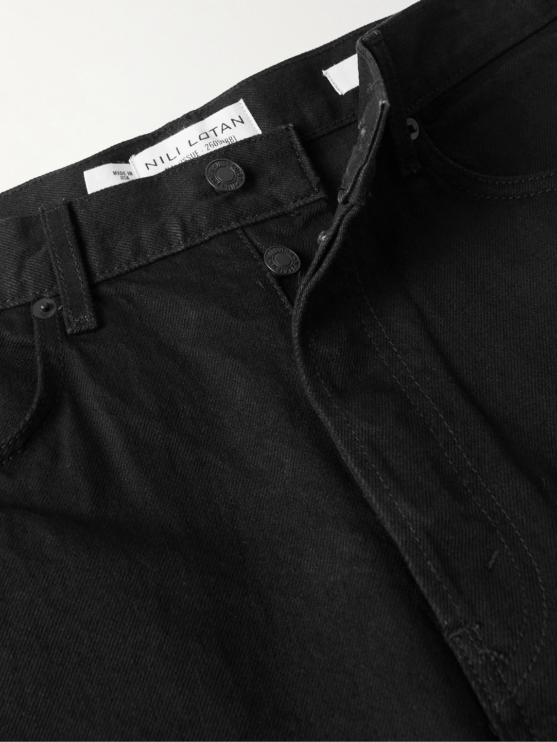 Nili Lotan Black Billie Jeans In Black