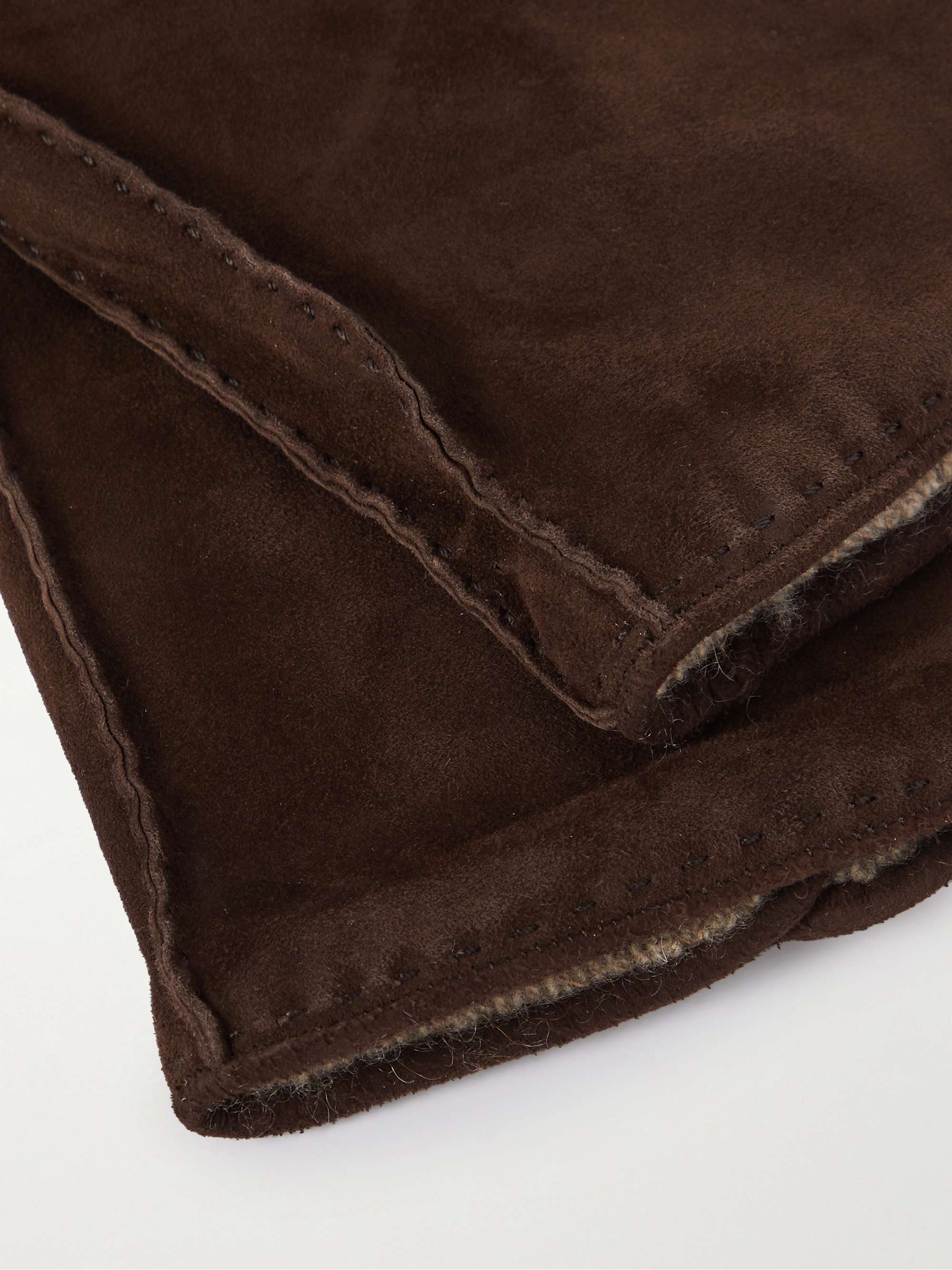 THOM SWEENEY Cashmere-Lined Suede Gloves
