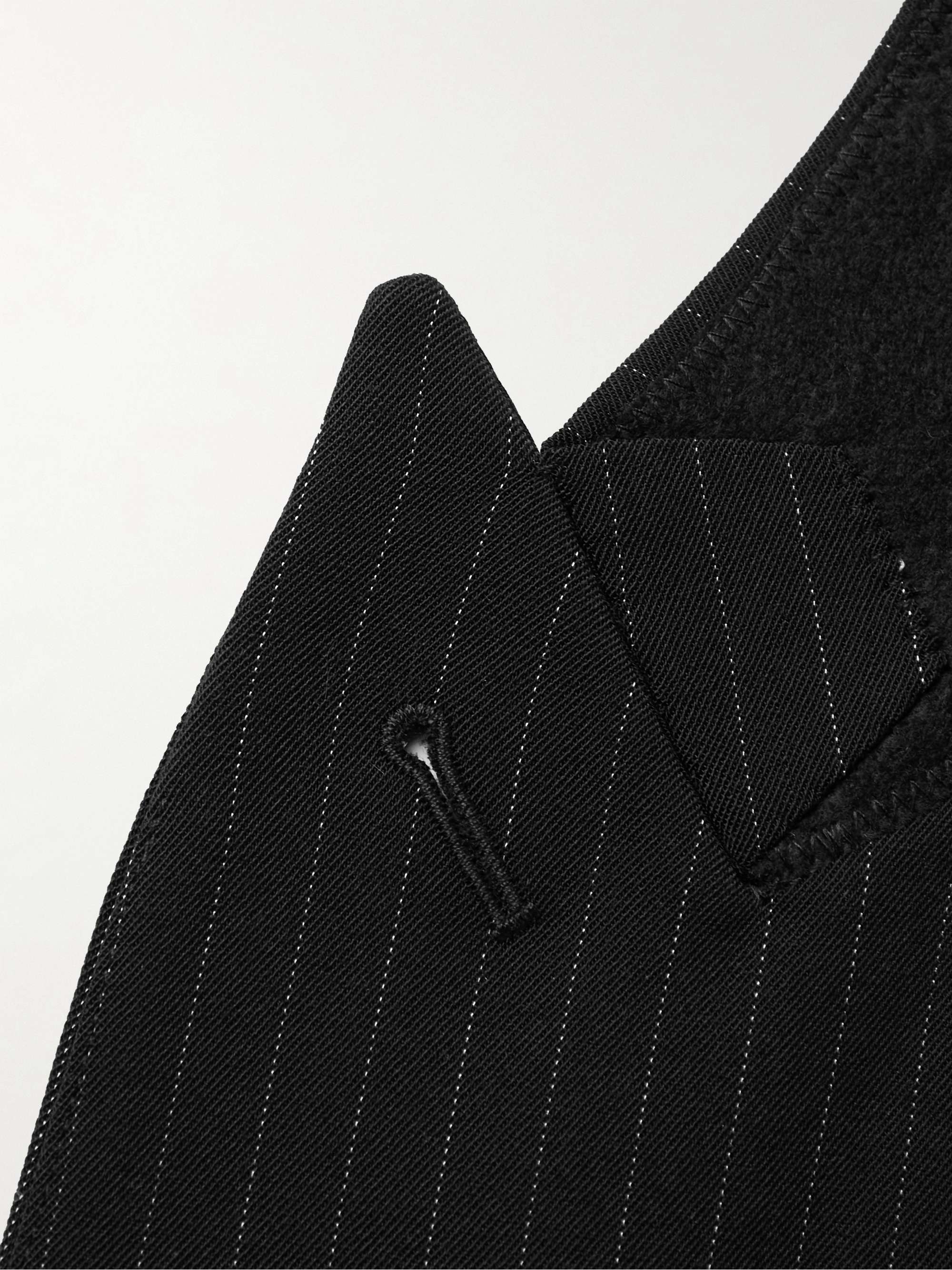 NILI LOTAN Phineas Double-Breasted Pinstriped Twill Blazer
