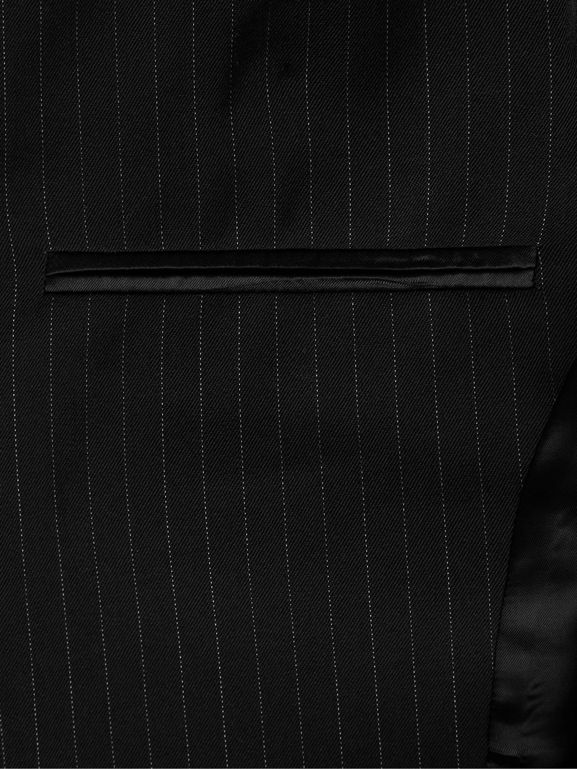 NILI LOTAN Phineas Double-Breasted Pinstriped Twill Blazer