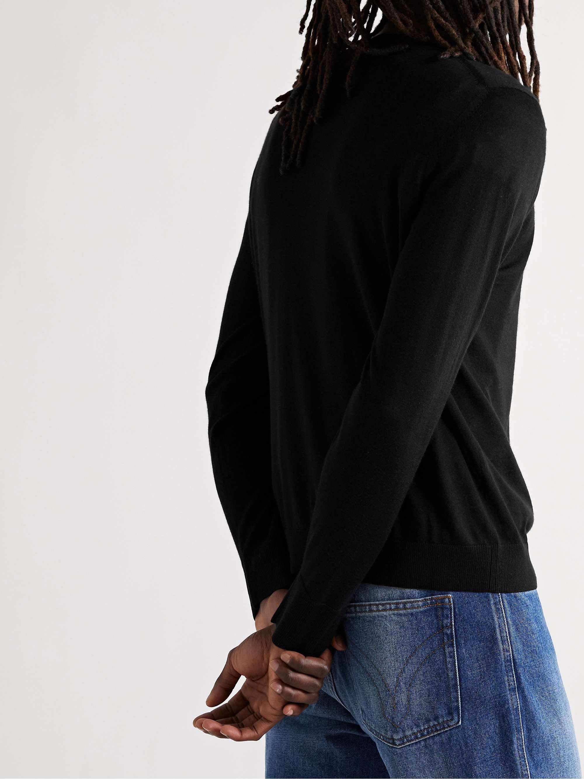 NILI LOTAN Cory Slim-Fit Wool and Silk-Blend Sweater