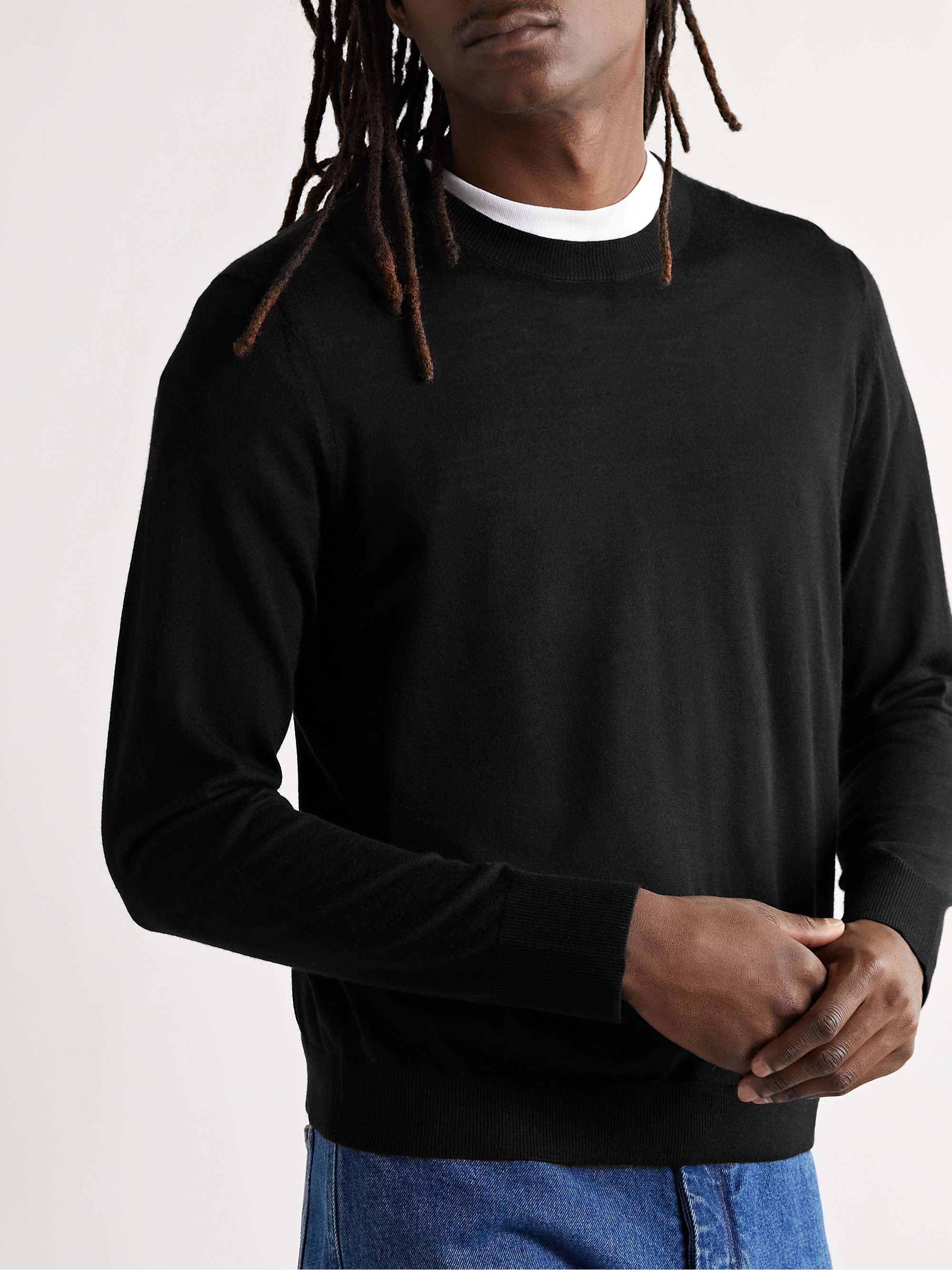 NILI LOTAN Cory Slim-Fit Wool and Silk-Blend Sweater