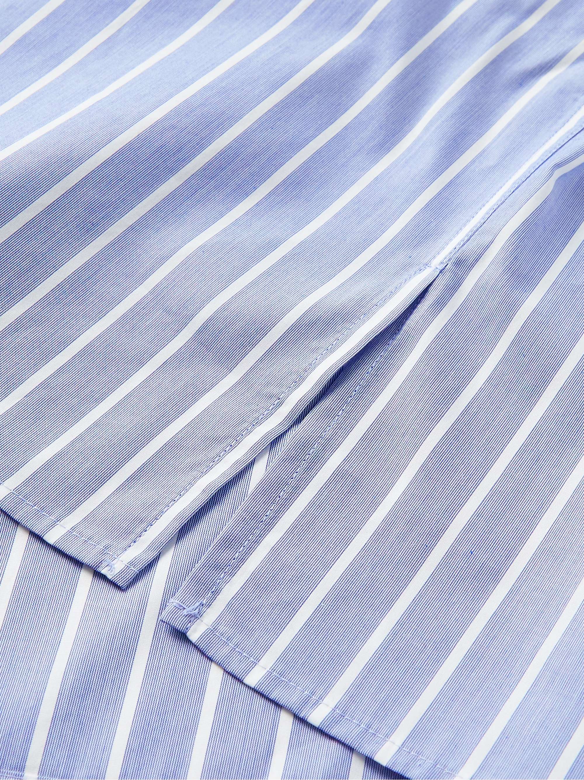NILI LOTAN Finn Striped Cotton-Poplin Shirt