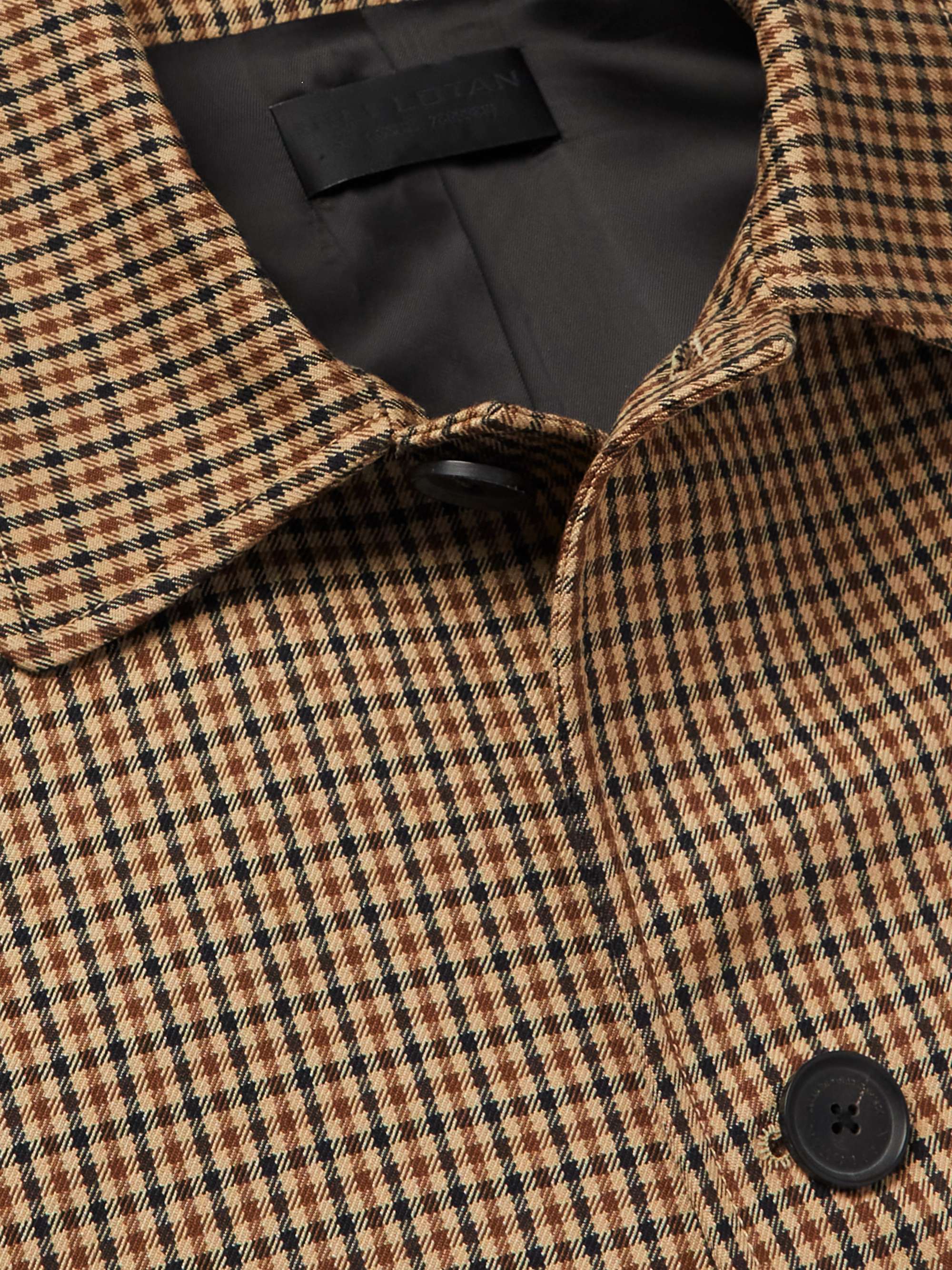 NILI LOTAN Merlin Checked Woven Coat
