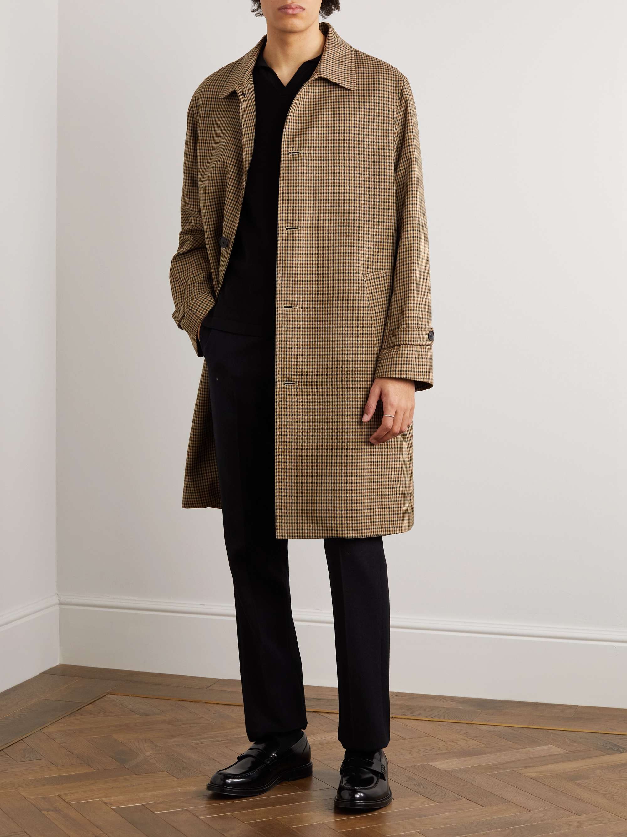 NILI LOTAN Merlin Checked Woven Coat