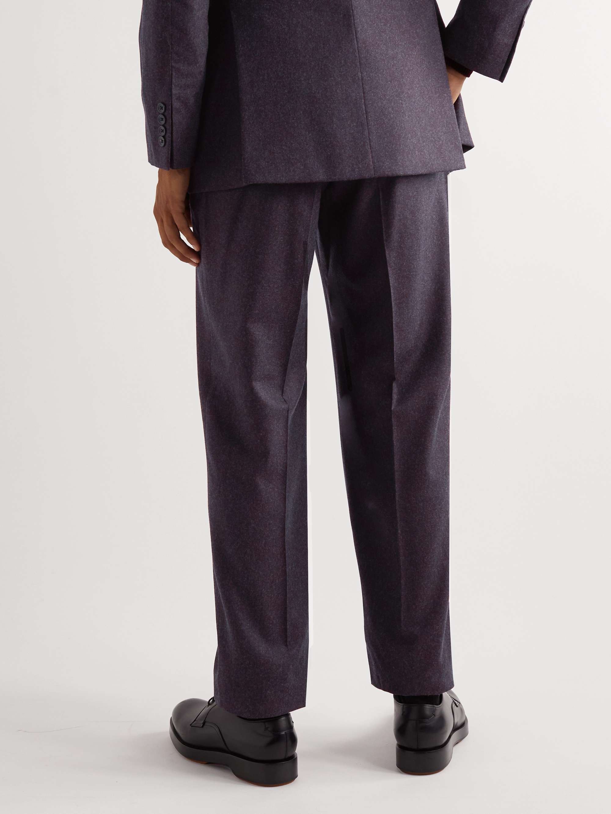 RICHARD JAMES Royal Wool-Flannel Suit Trousers