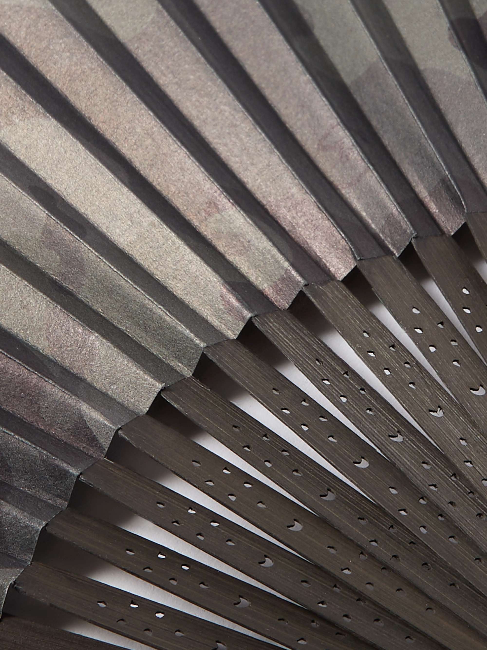 MASTER-PIECE + Onishi Tsune Shoten Camouflage-Print Paper and Bamboo Fan