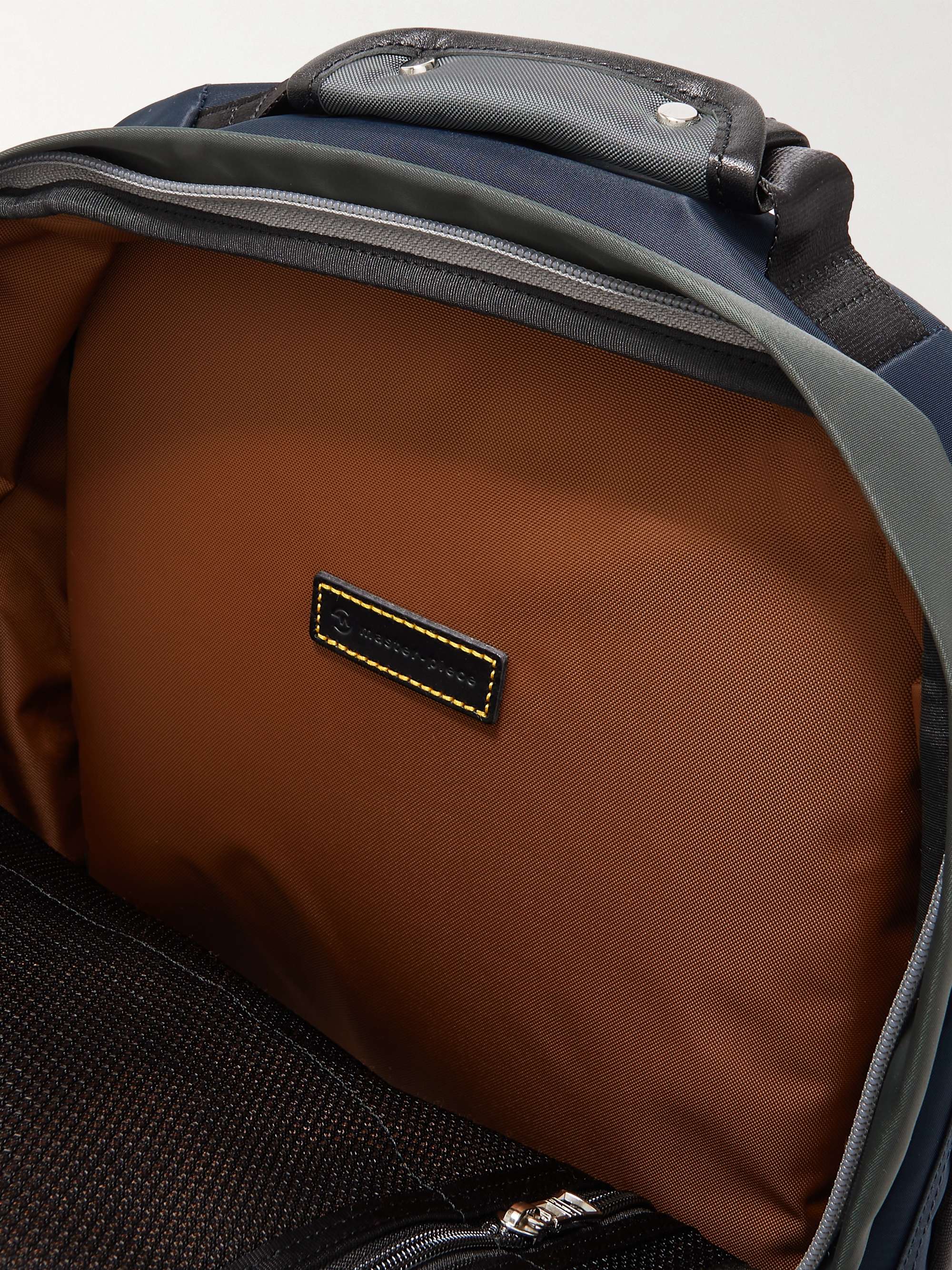 MASTER-PIECE Potential Leather and Webbing-Trimmed CORDURA® Backpack
