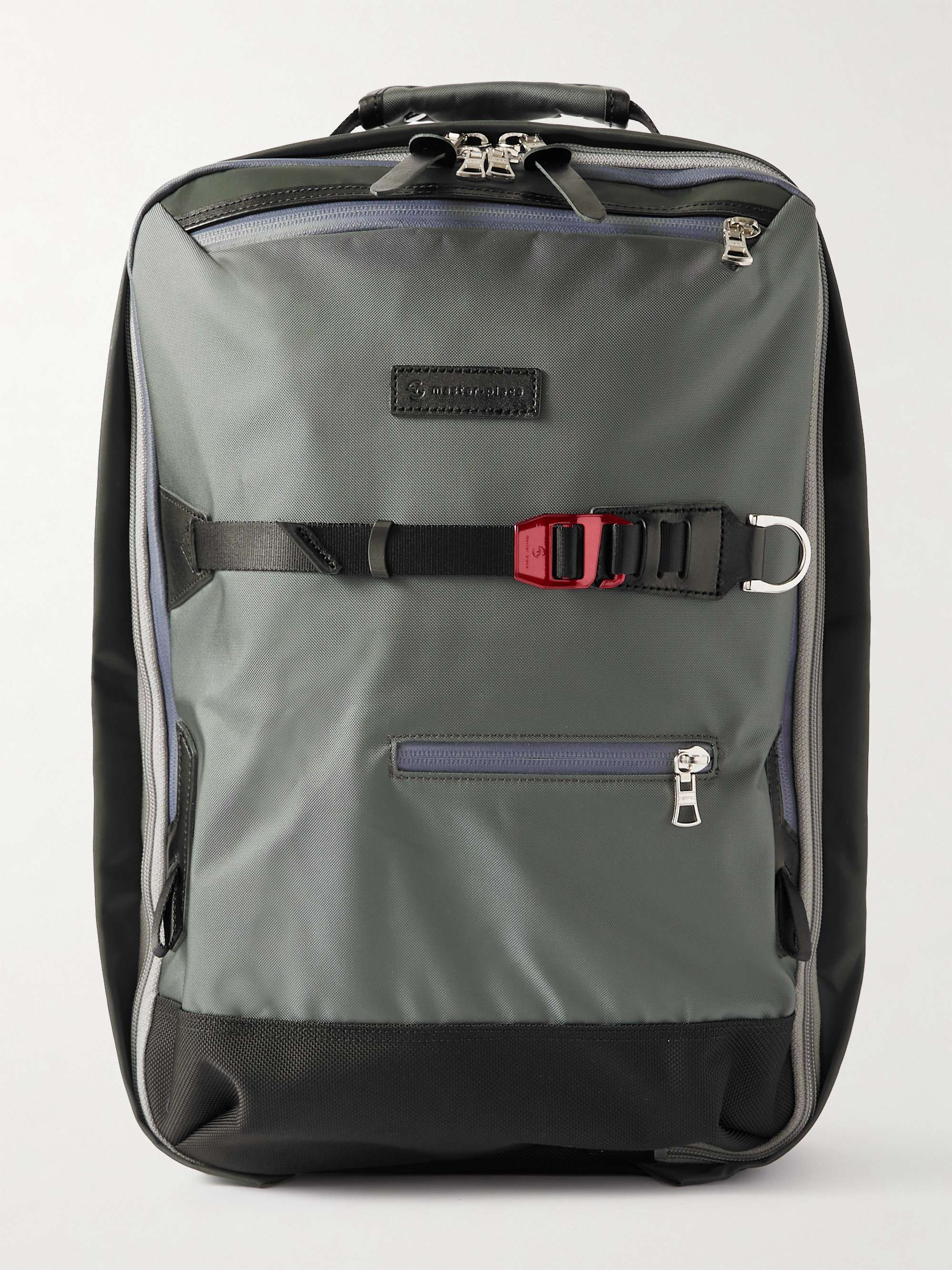 MASTER-PIECE Potential Leather and Webbing-Trimmed CORDURA® Backpack