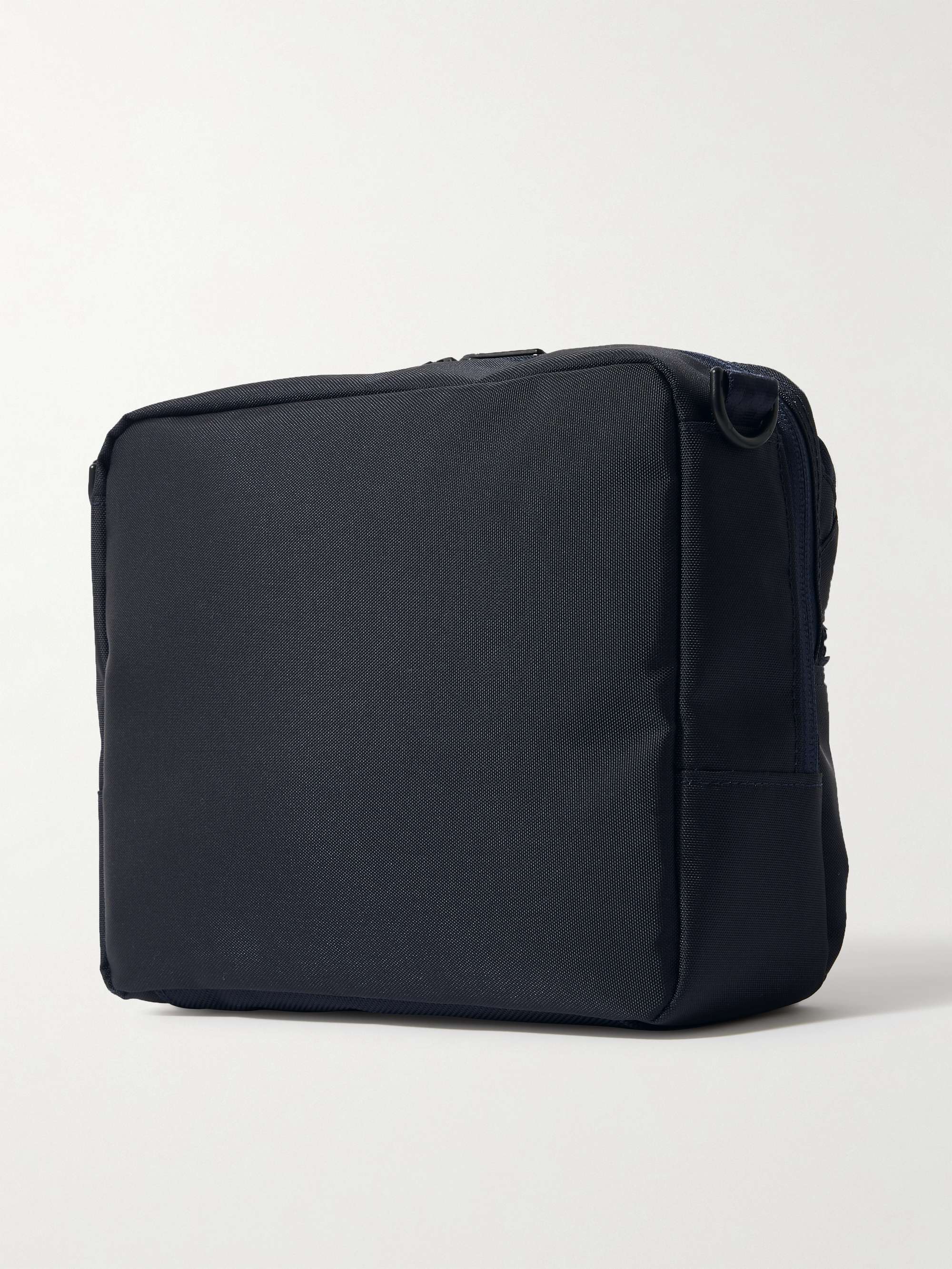 MASTER-PIECE Leather-Trimmed Nylon Messenger Bag