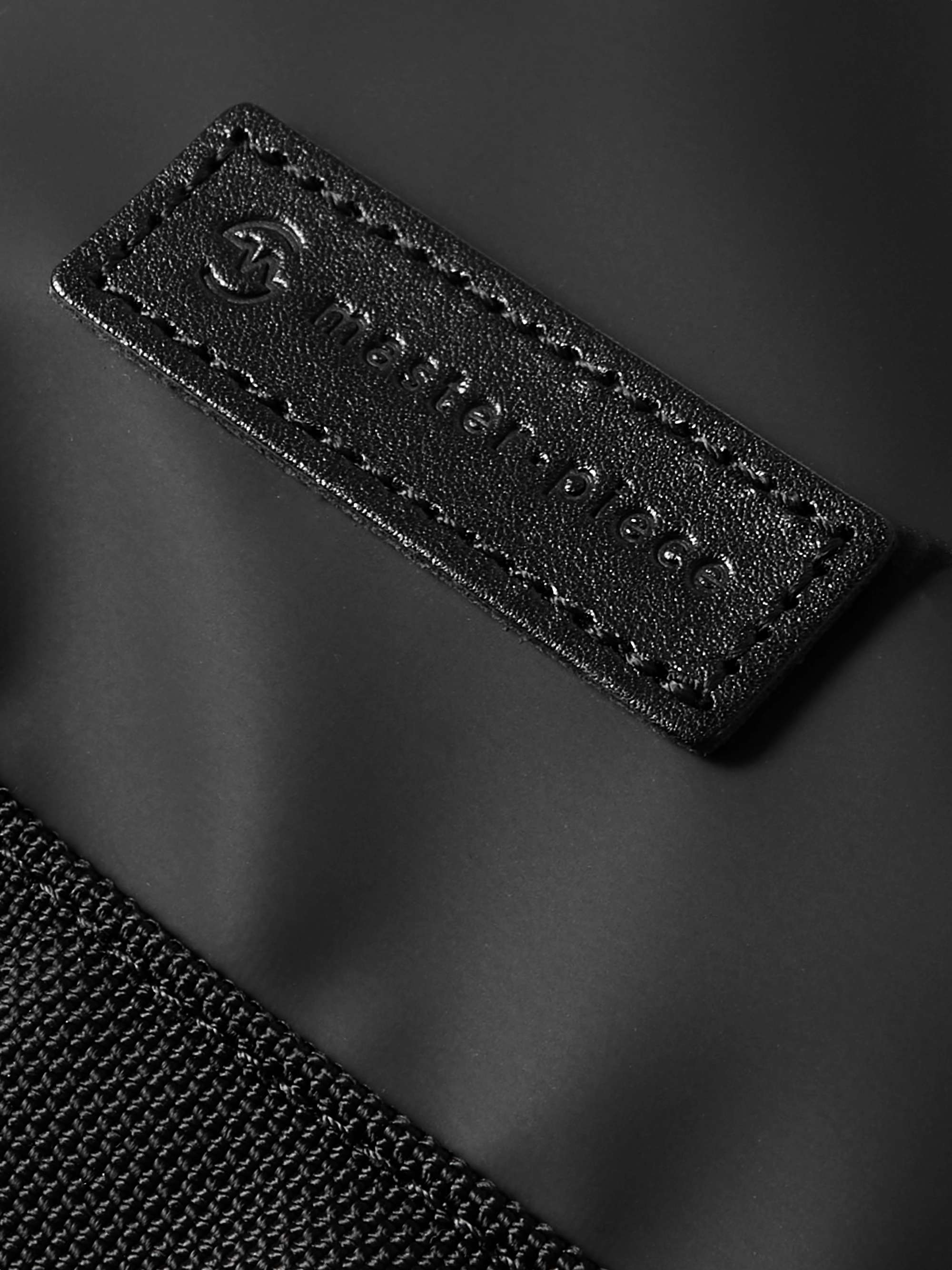 MASTER-PIECE Leather-Trimmed Nylon Tote Bag