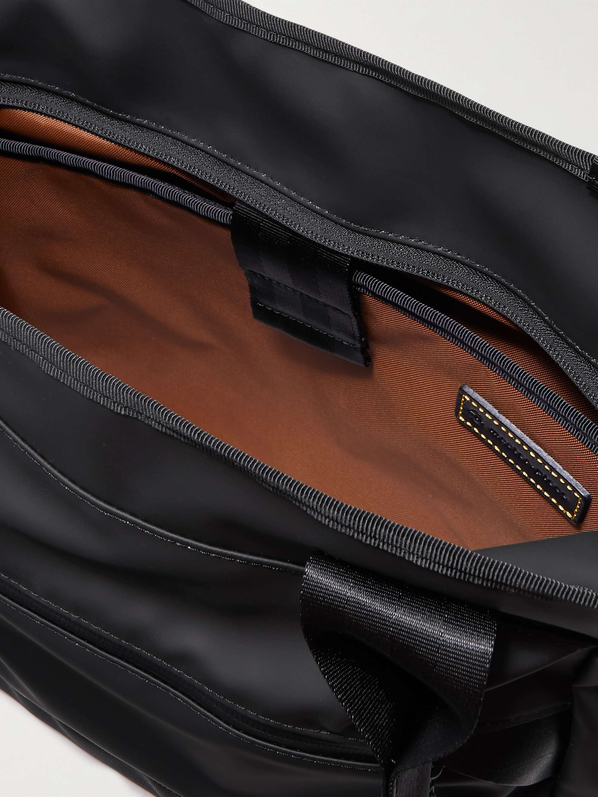 MASTER-PIECE Leather-Trimmed Nylon Tote Bag