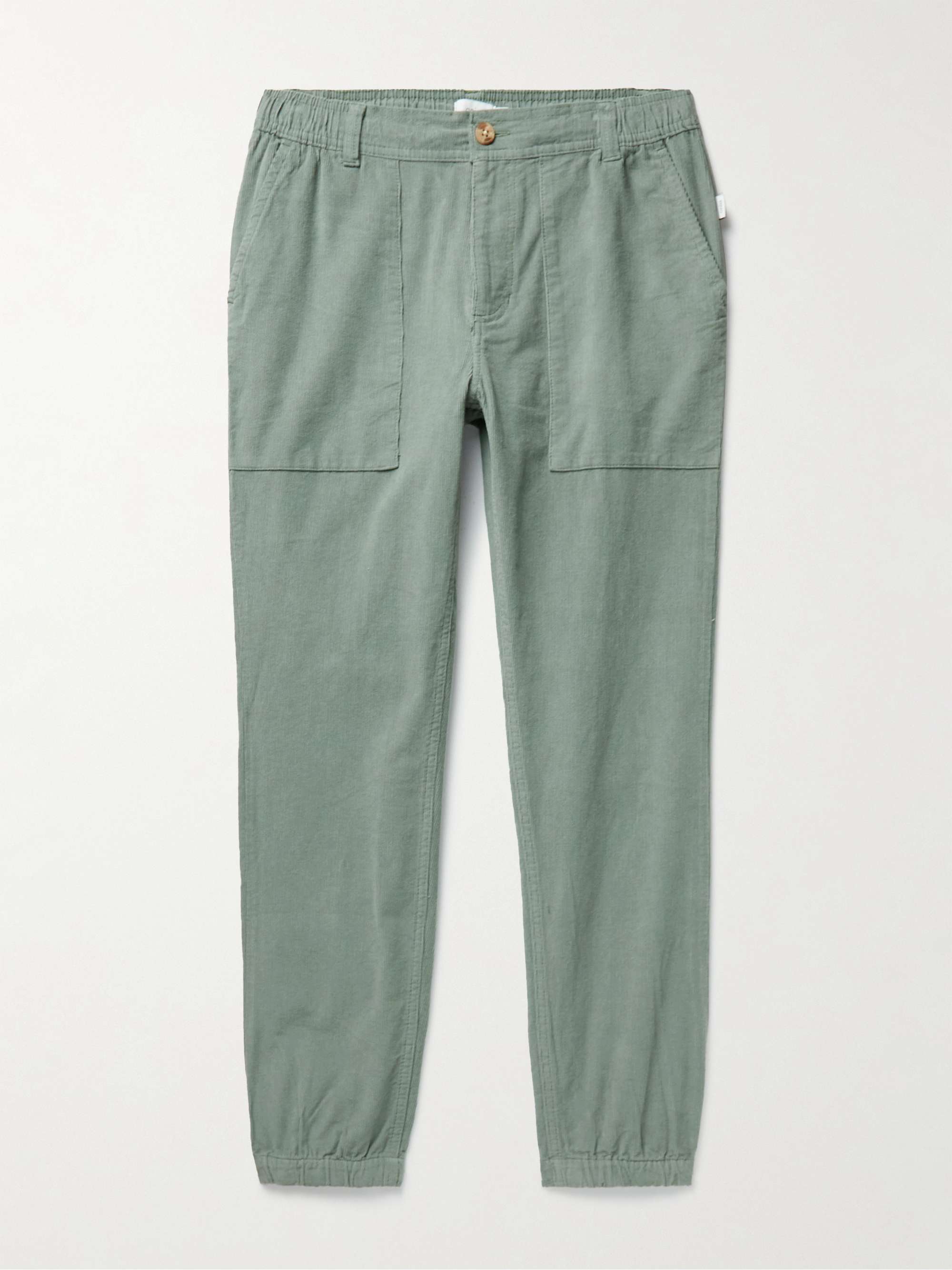 ONIA Tapered Cotton-Corduroy Trousers