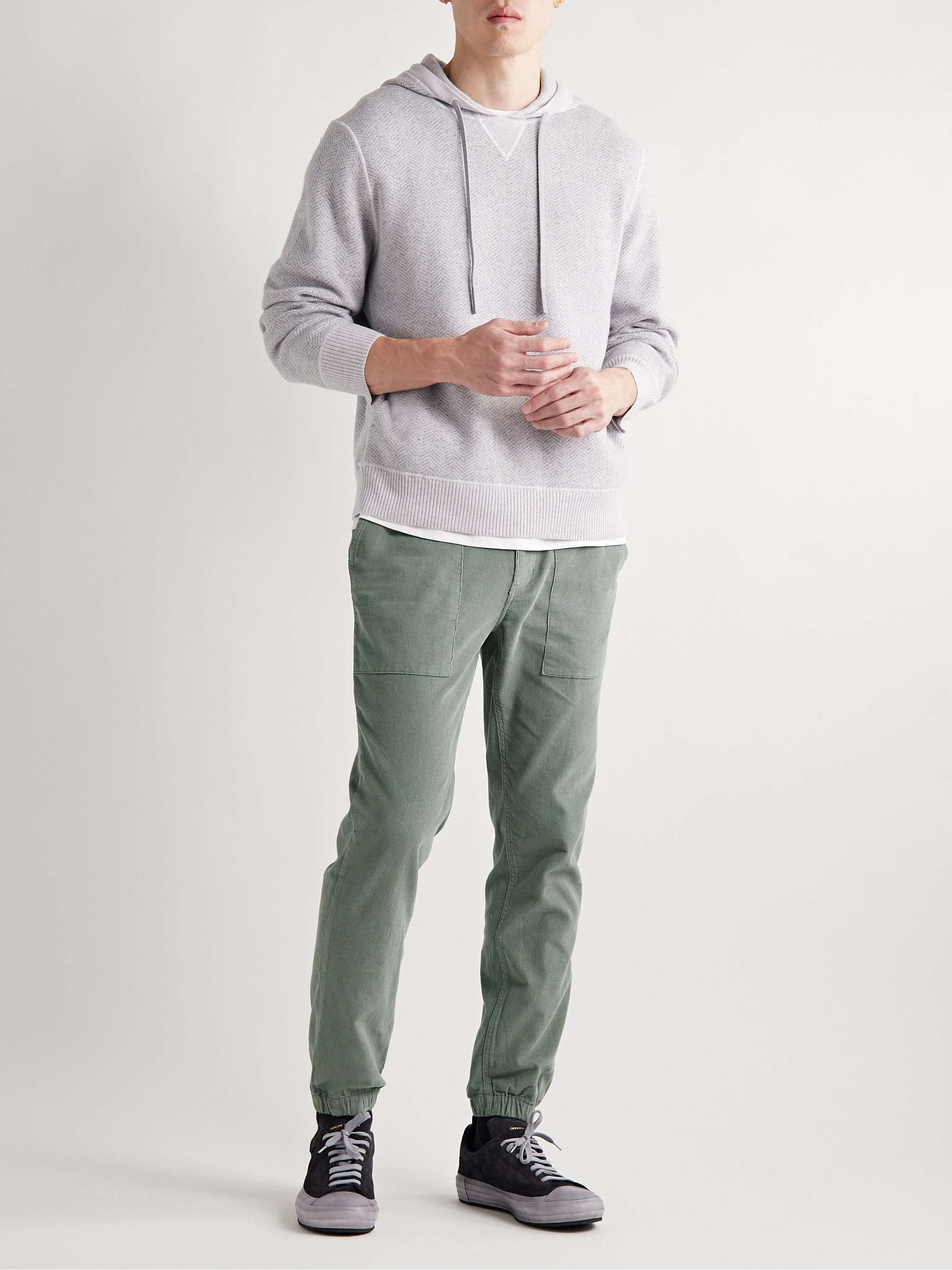 ONIA Tapered Cotton-Corduroy Trousers