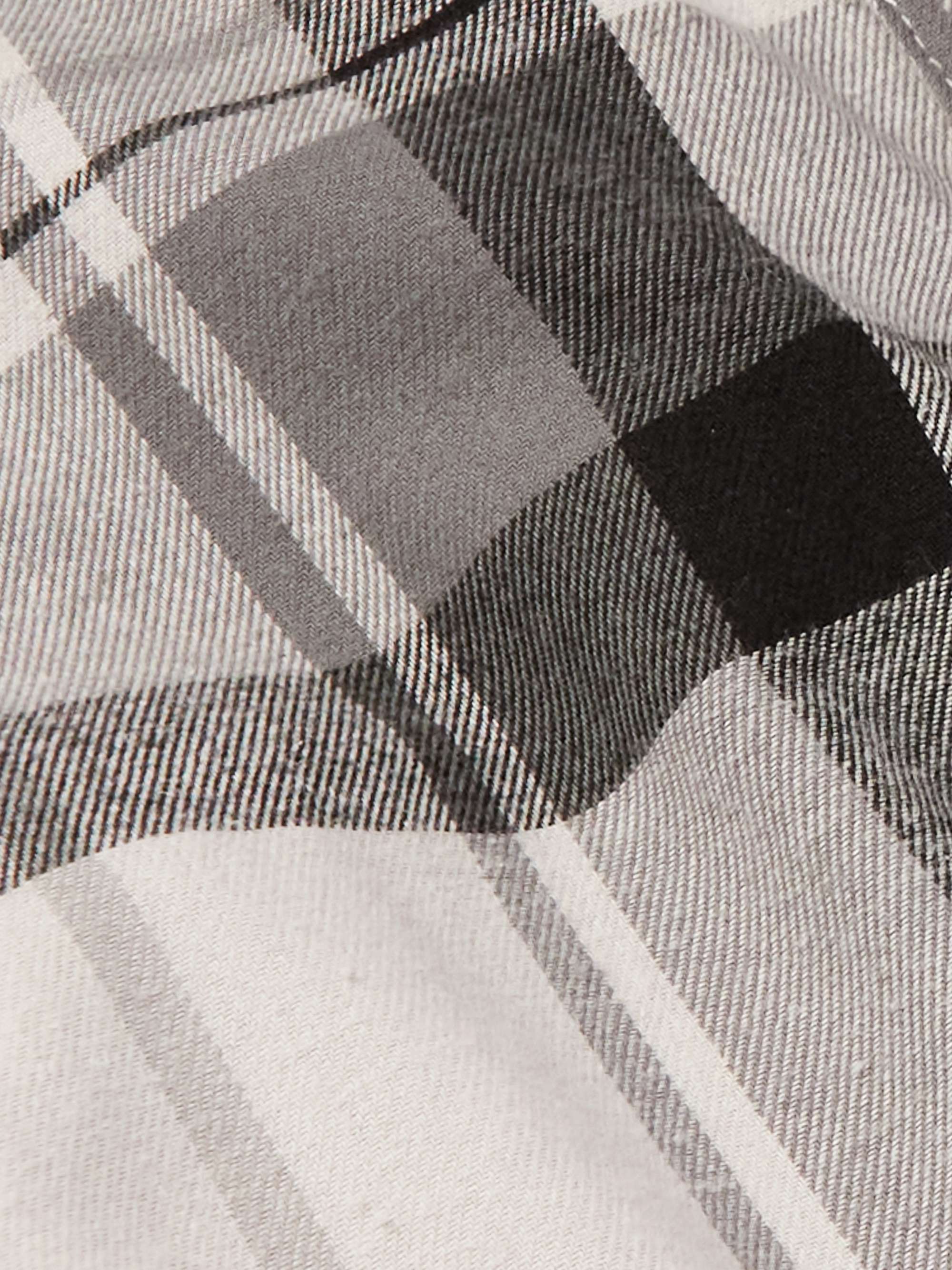 ONIA Camp-Collar Checked Cotton-Flannel Overshirt