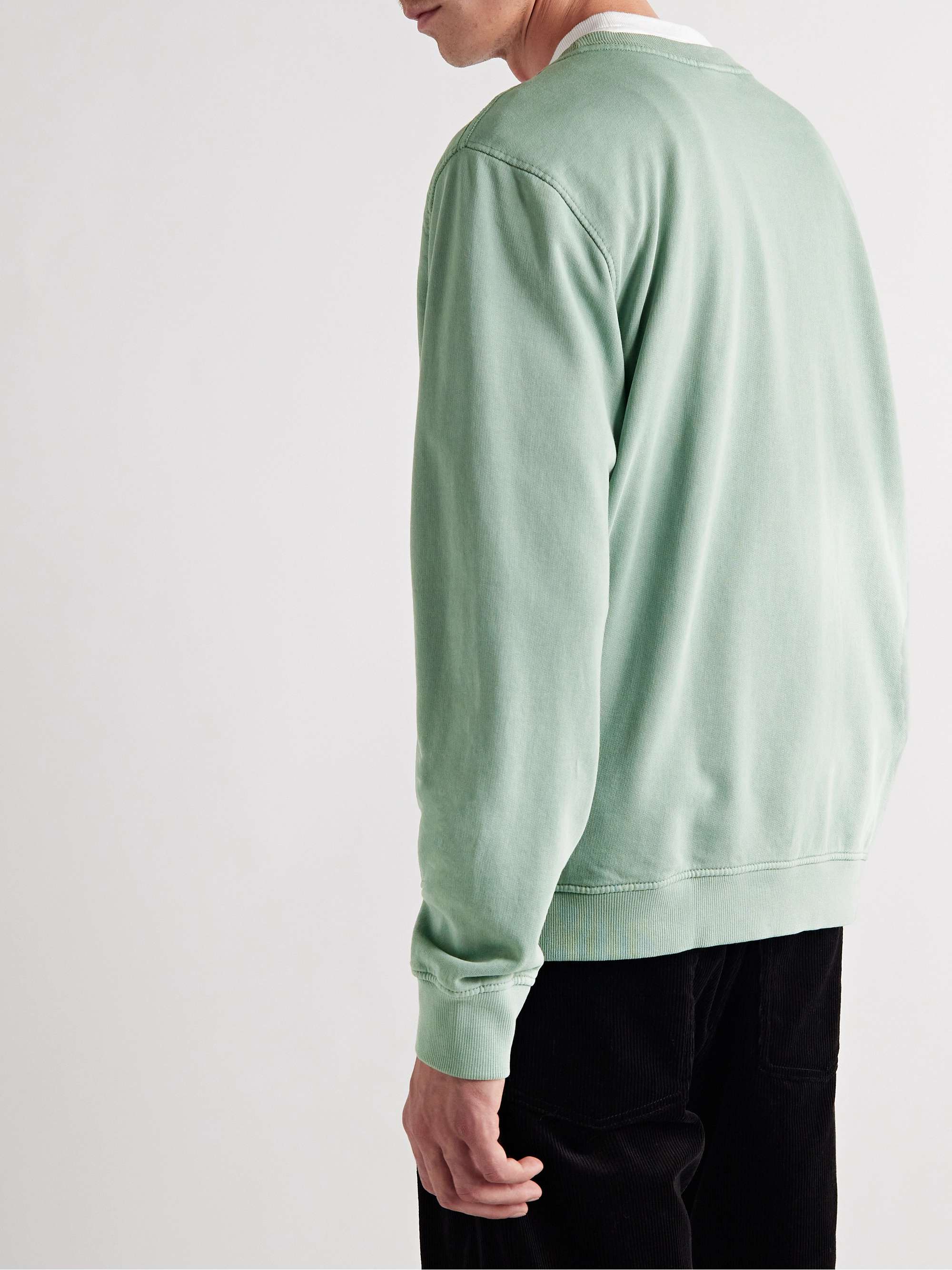 ONIA Garment-Dyed Cotton-Jersey Sweatshirt
