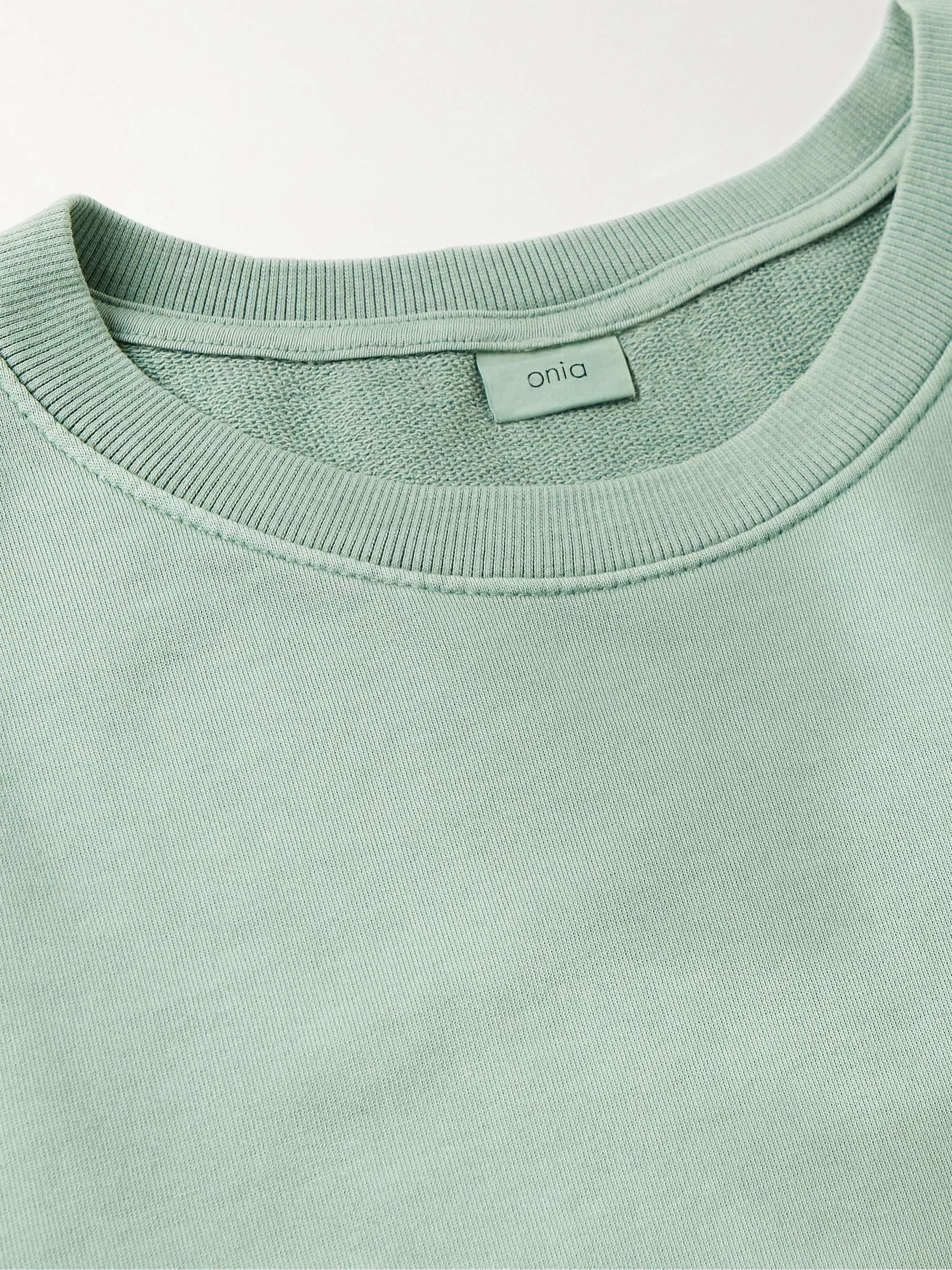ONIA Garment-Dyed Cotton-Jersey Sweatshirt