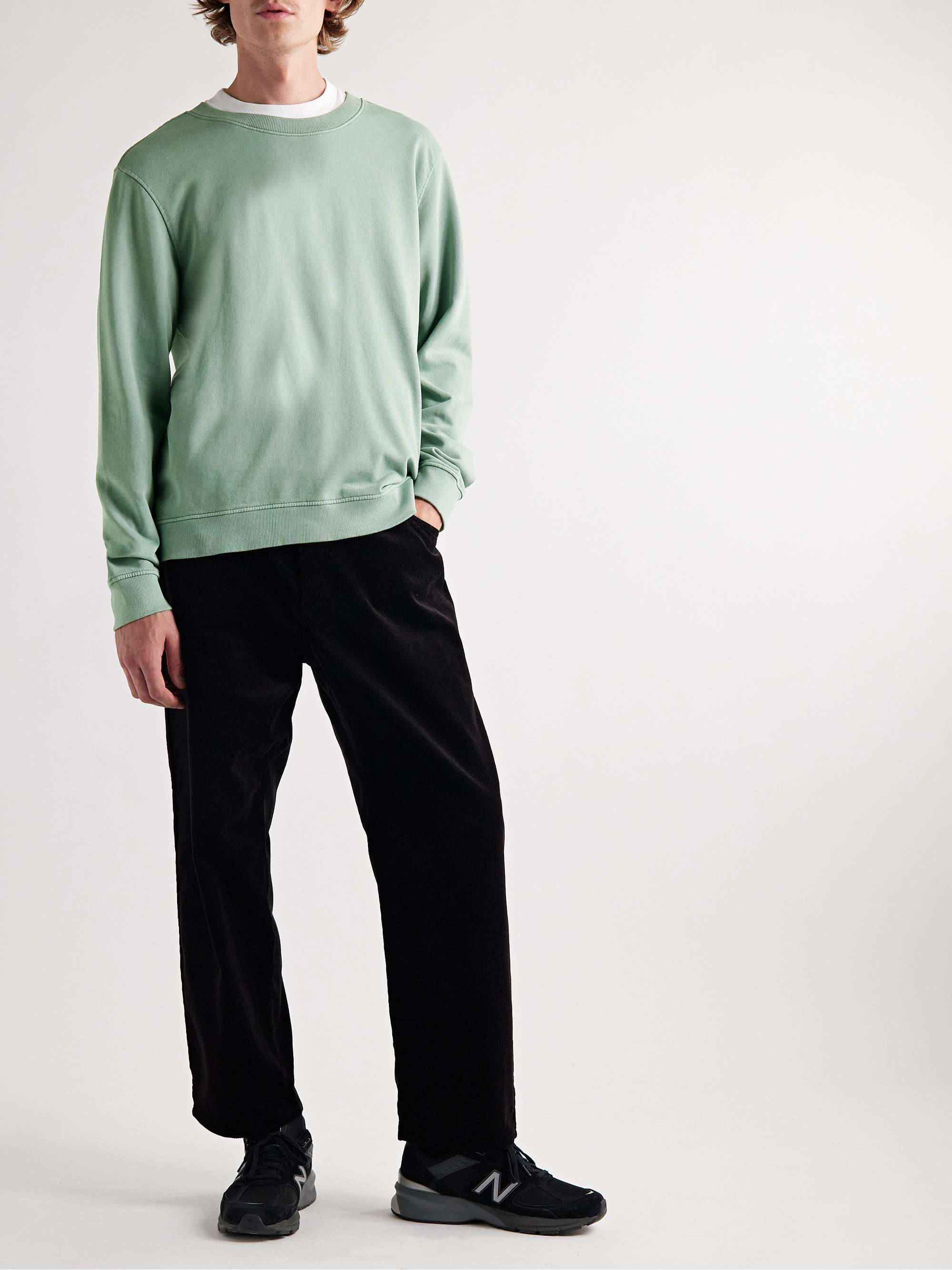 ONIA Garment-Dyed Cotton-Jersey Sweatshirt