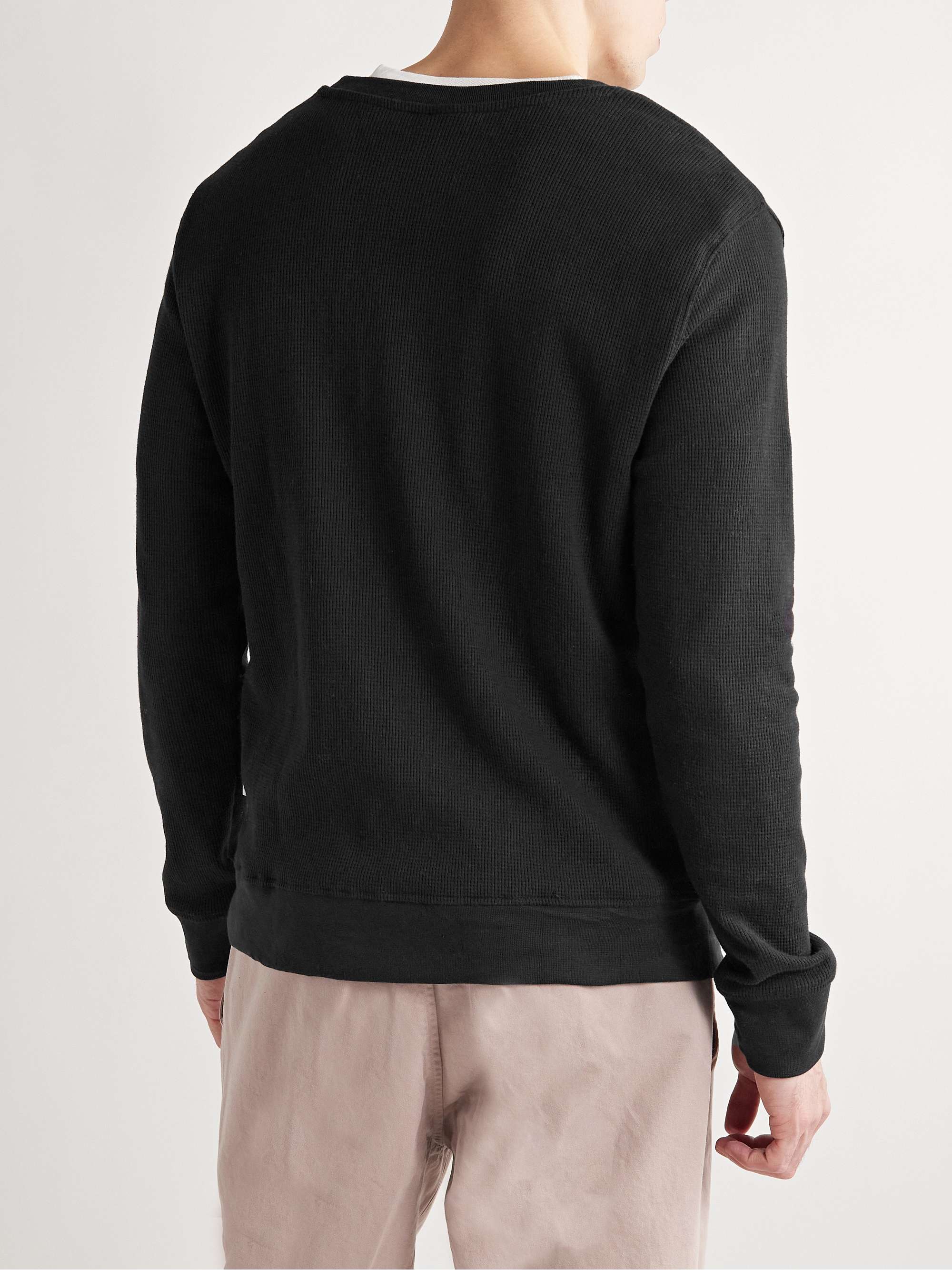 ONIA Slim-Fit Waffle-Knit Cotton-Blend Sweater for Men | MR PORTER